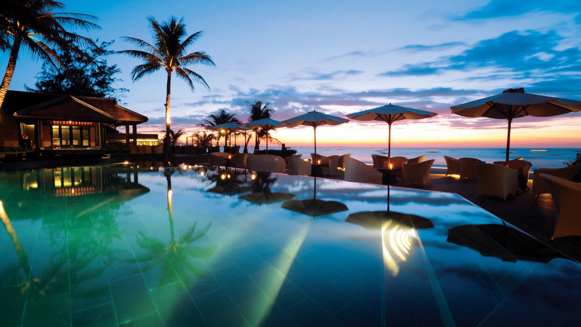 风景,城市风景,越南,度假酒店,夜色迷人