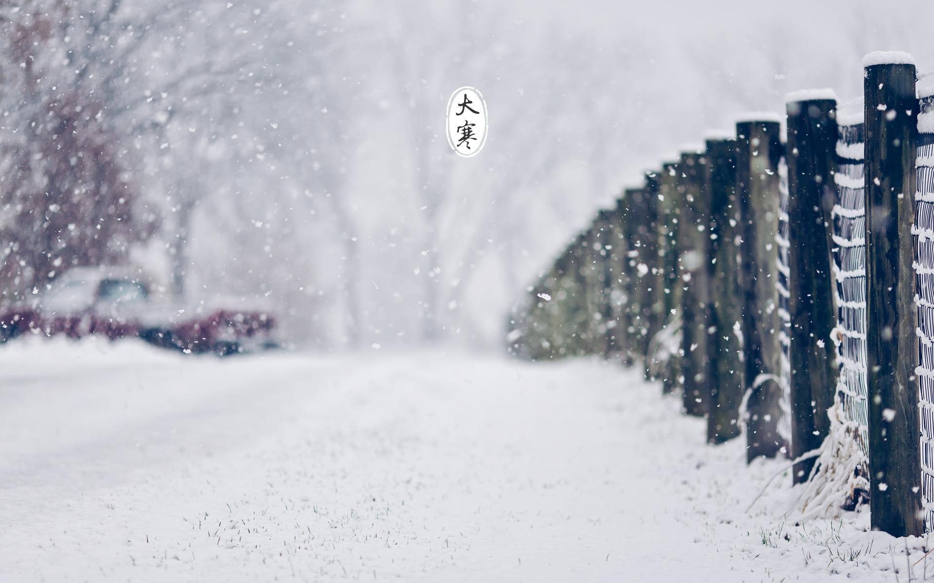 节日美图,大寒,寒冷,二十四节气,宽屏
