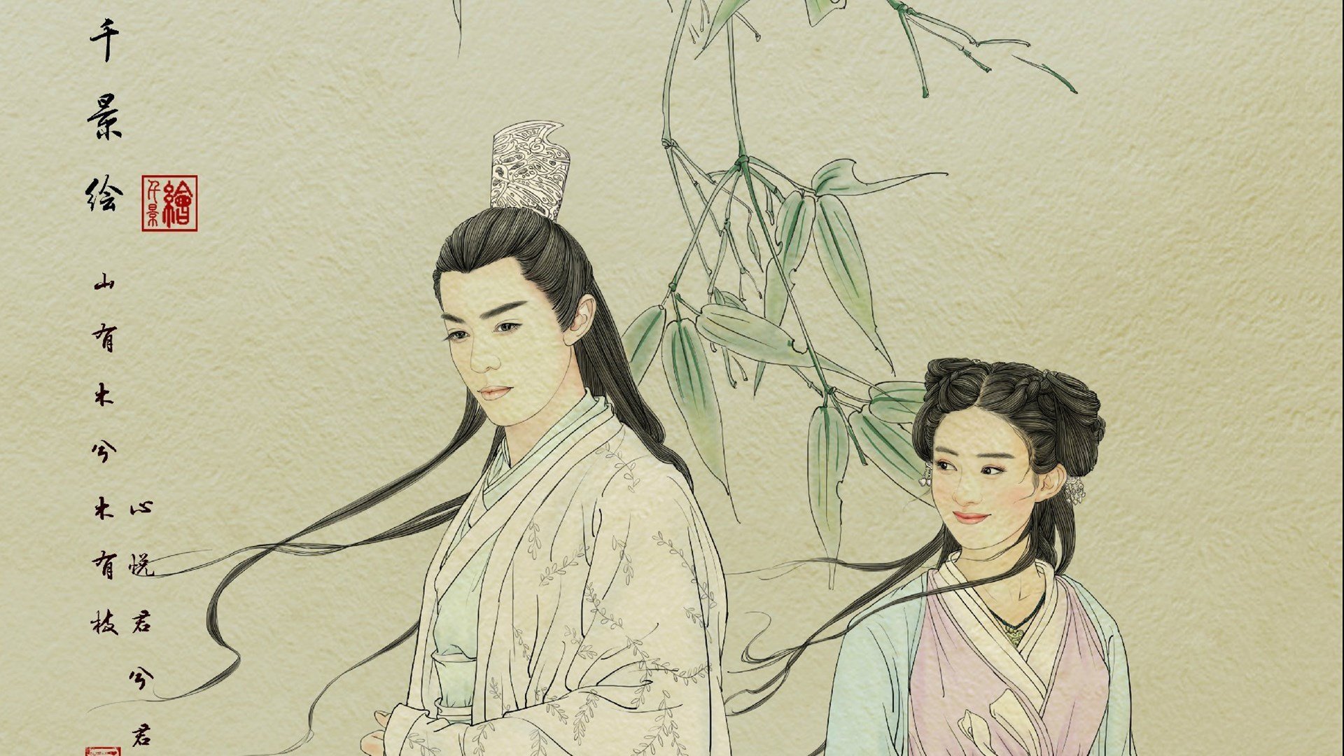 手绘,古风,花千骨,唯美