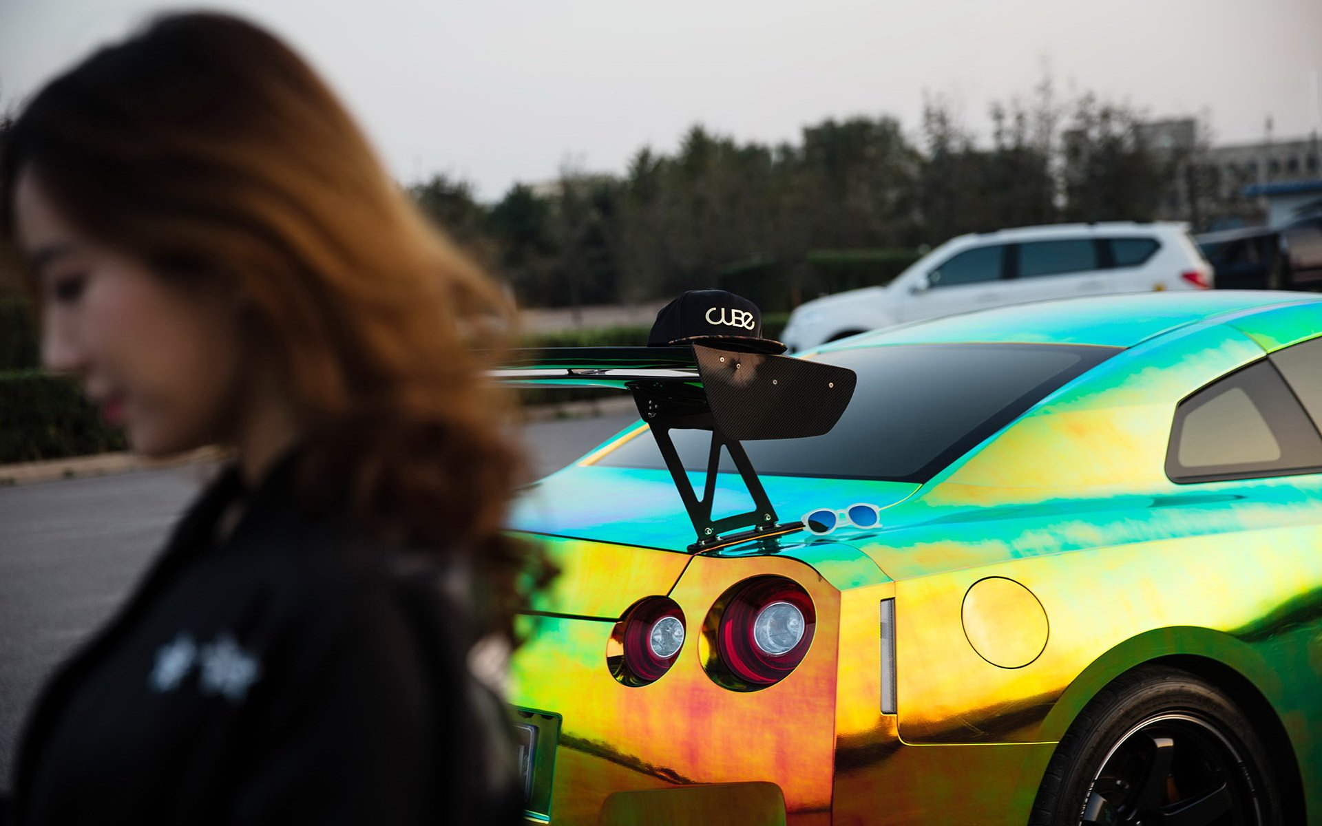 日产,GTR,改装车,美女,模特,闫佳琪,宽屏