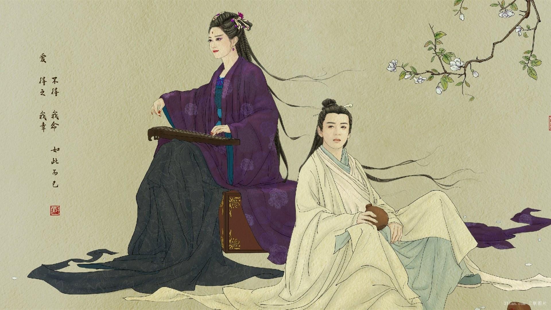 手绘,古风,花千骨,唯美