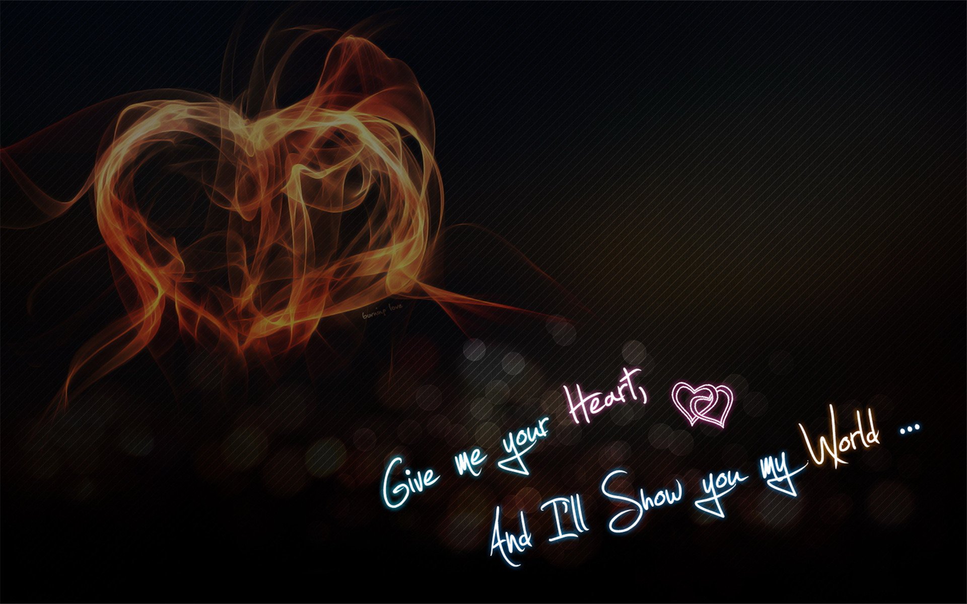 爱情,爱心,绚丽爱心,宽屏