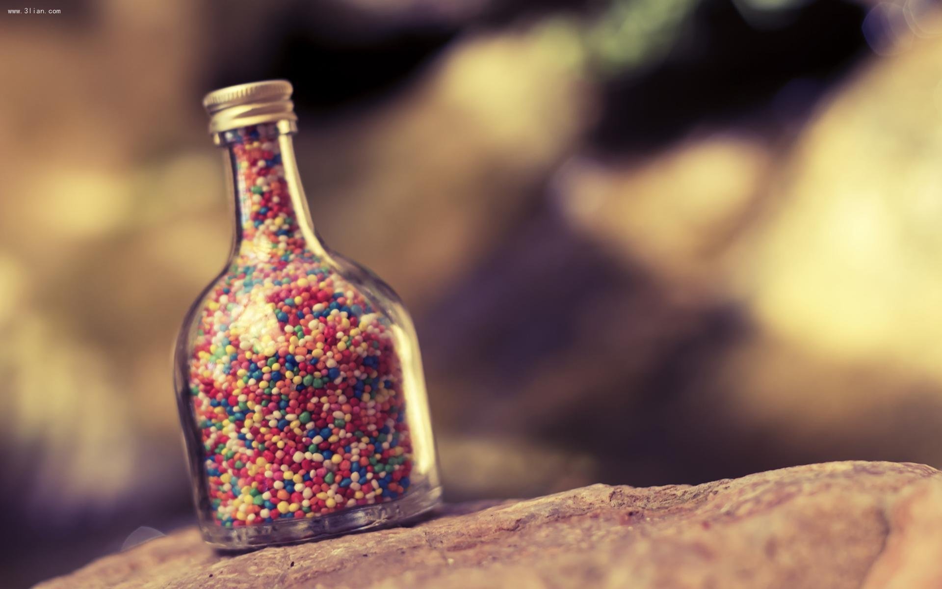 小清新,许愿瓶,可爱,宽屏