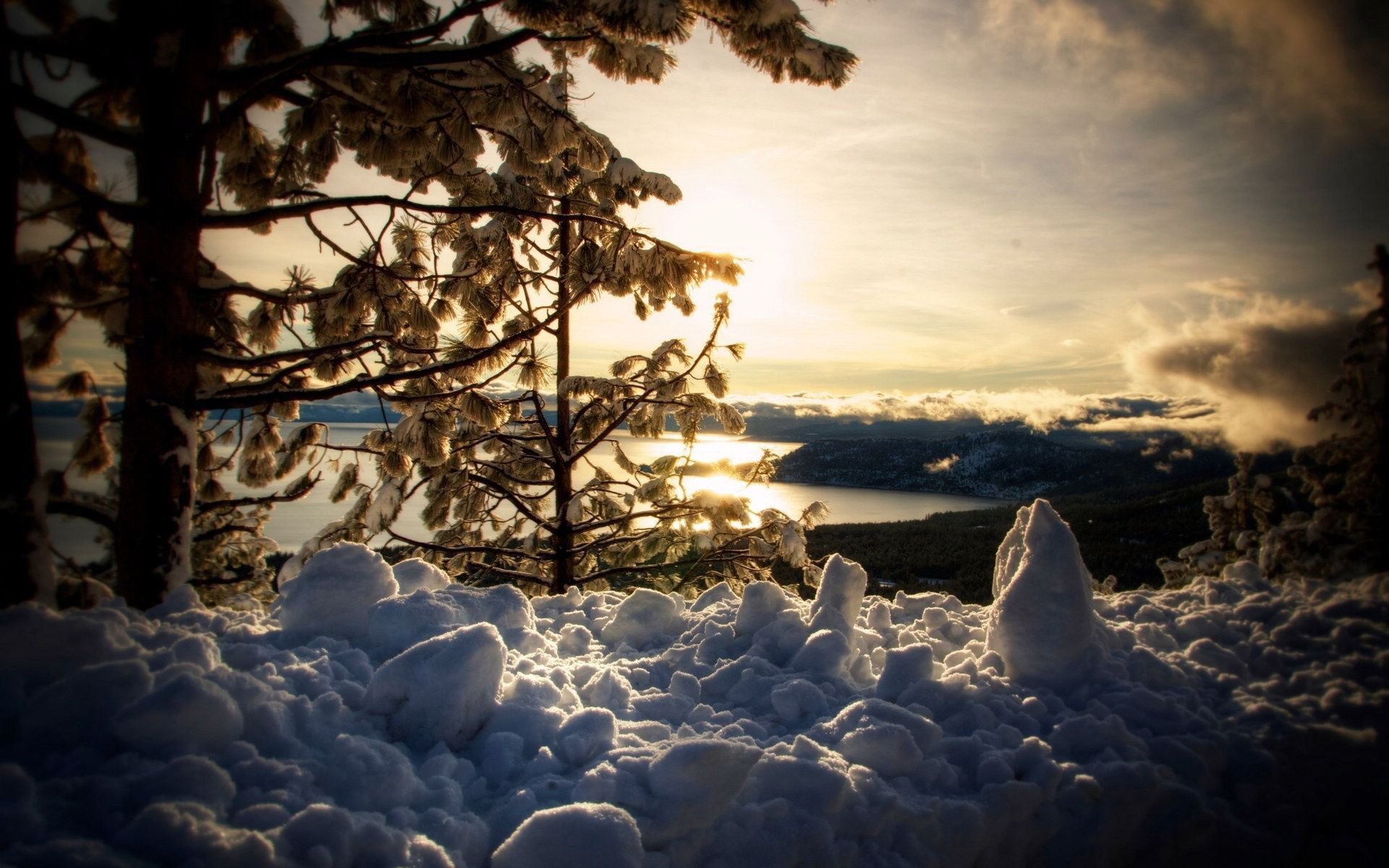 美国,太浩湖,Lake,Tahoe,塔霍湖,风景,宽屏