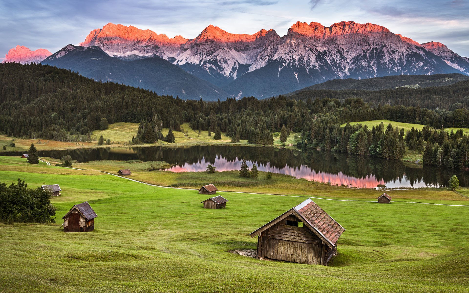风景,自然风景,美丽壮观,小木屋,可爱,宽屏