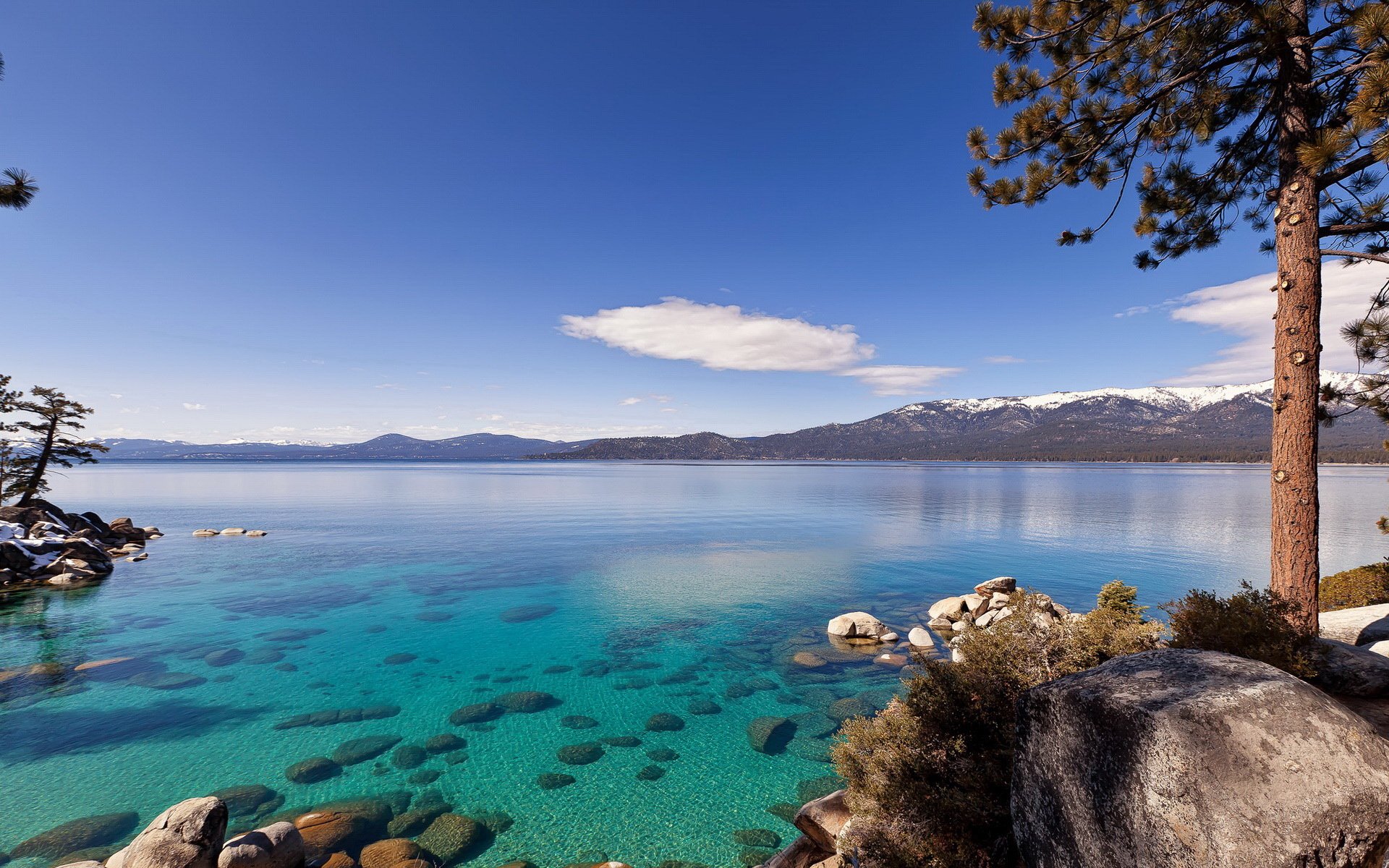 美国,太浩湖,Lake,Tahoe,塔霍湖,风景,宽屏