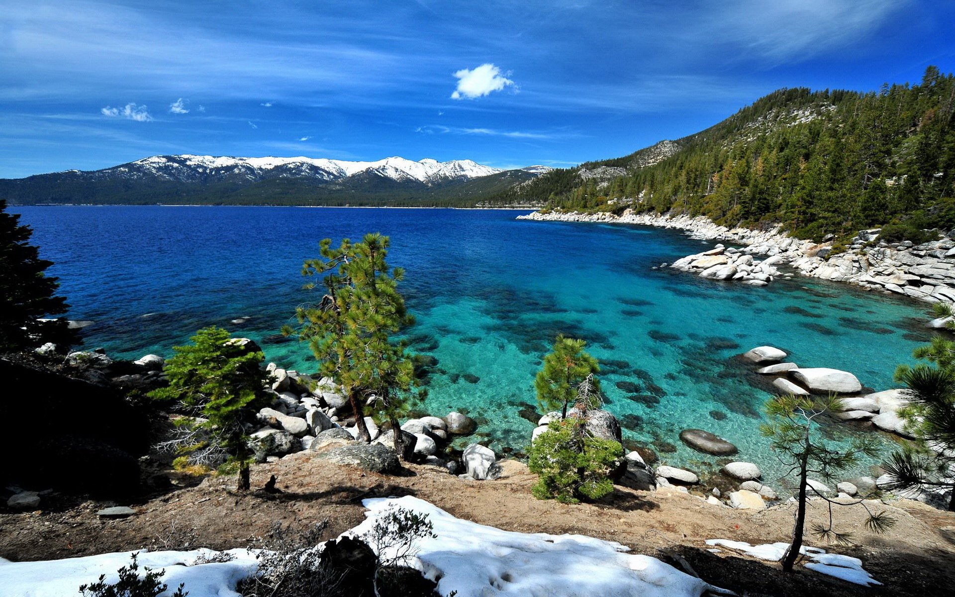 美国,太浩湖,Lake,Tahoe,塔霍湖,风景,宽屏