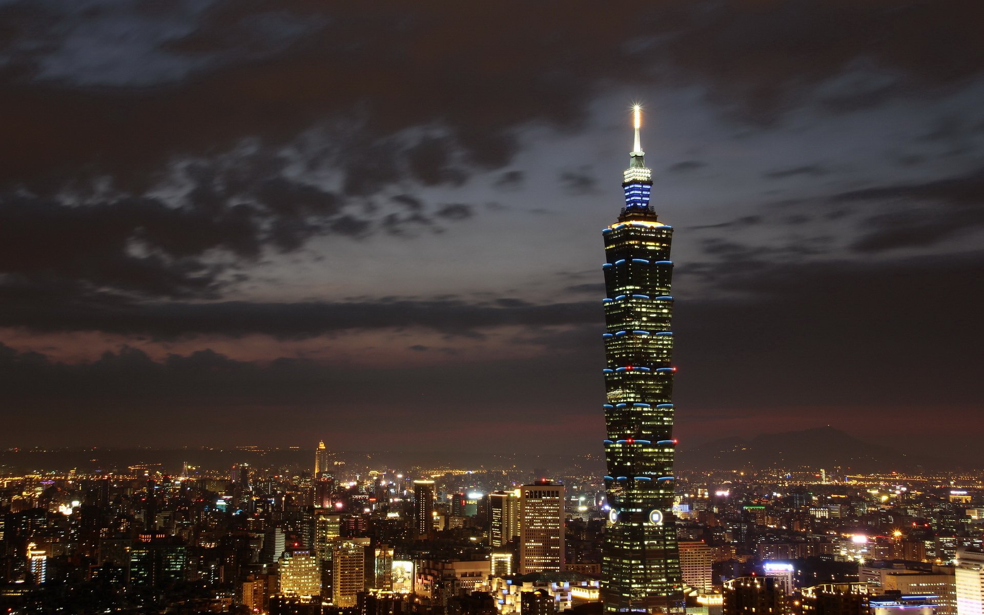 台北101,摩天大楼,夜景,风光,风景,宽屏