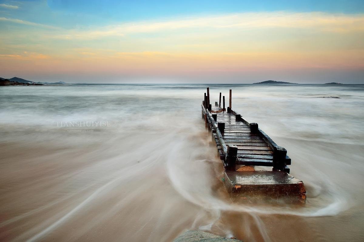 风景,自然风景,大海,木栈道,壮观,宽屏