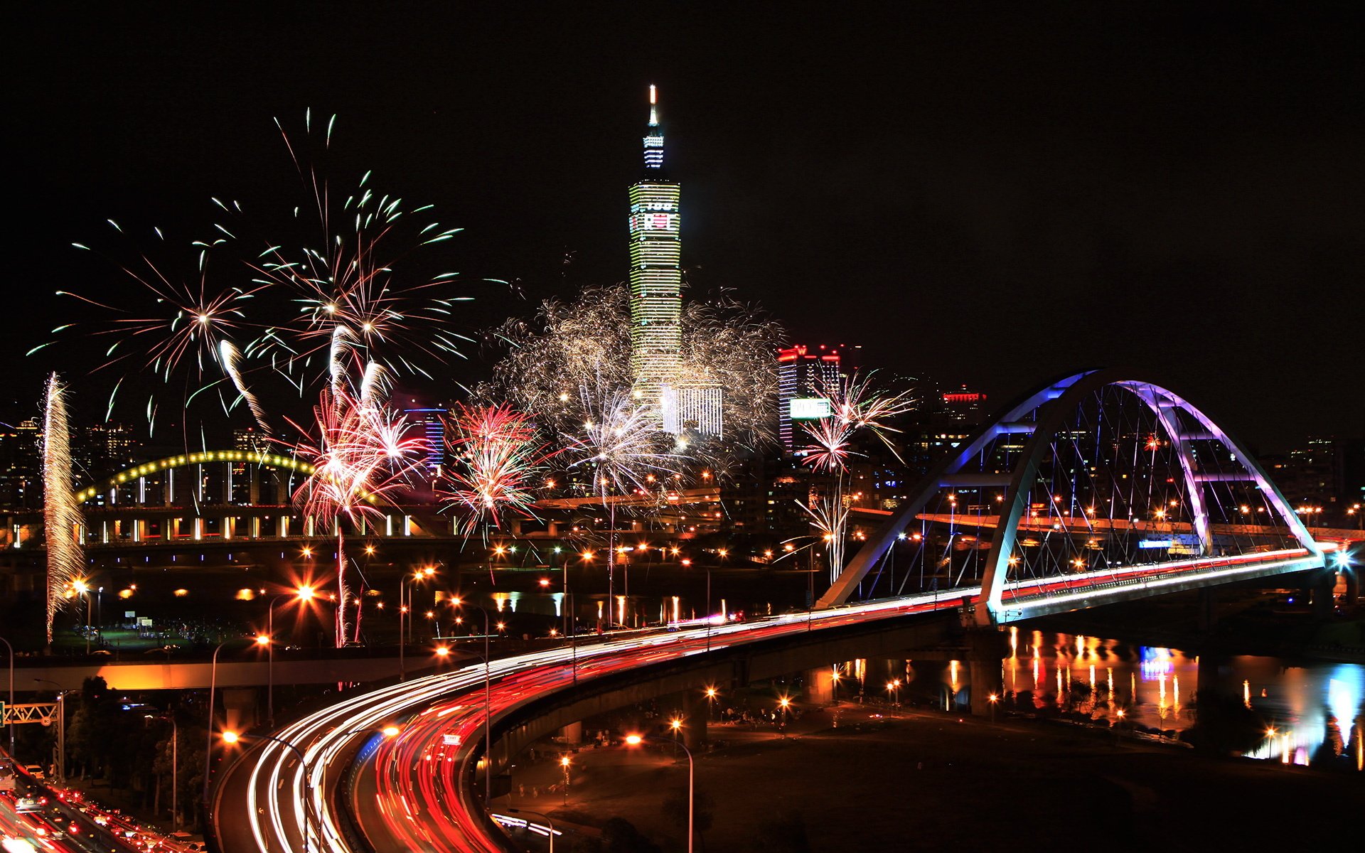台北101,摩天大楼,夜景,风光,风景,宽屏