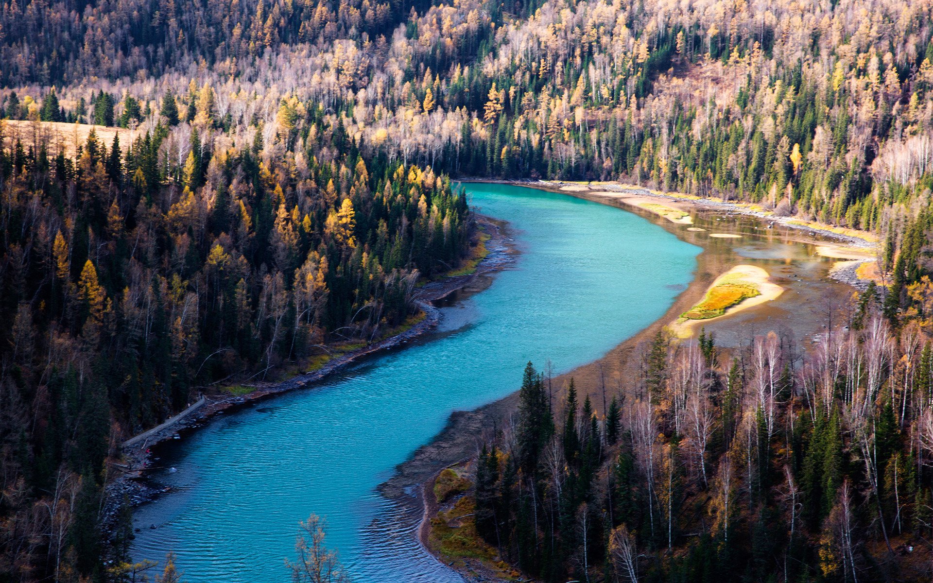 风景,自然风景,月亮湾,美丽神奇,宽屏