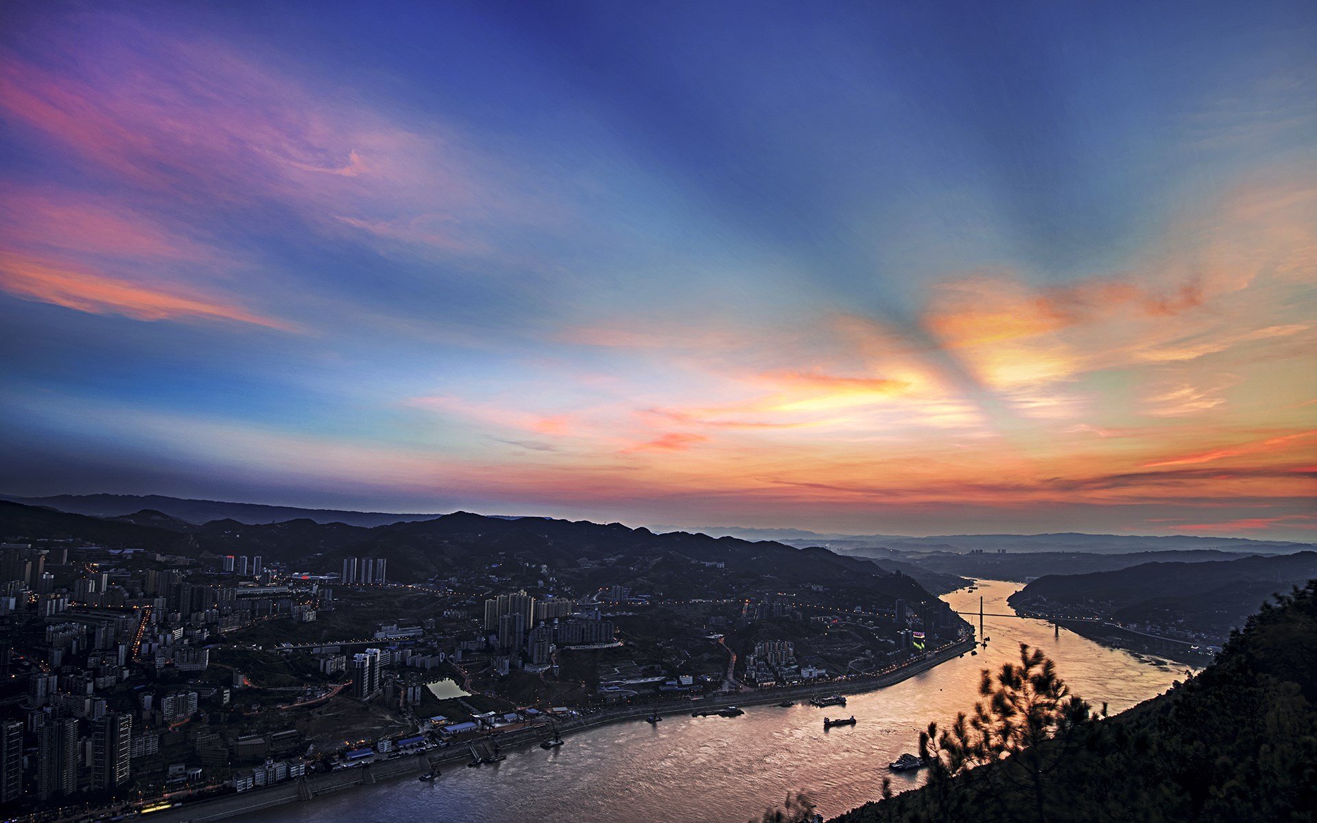 中国,重庆,涪陵,风光,风景,宽屏