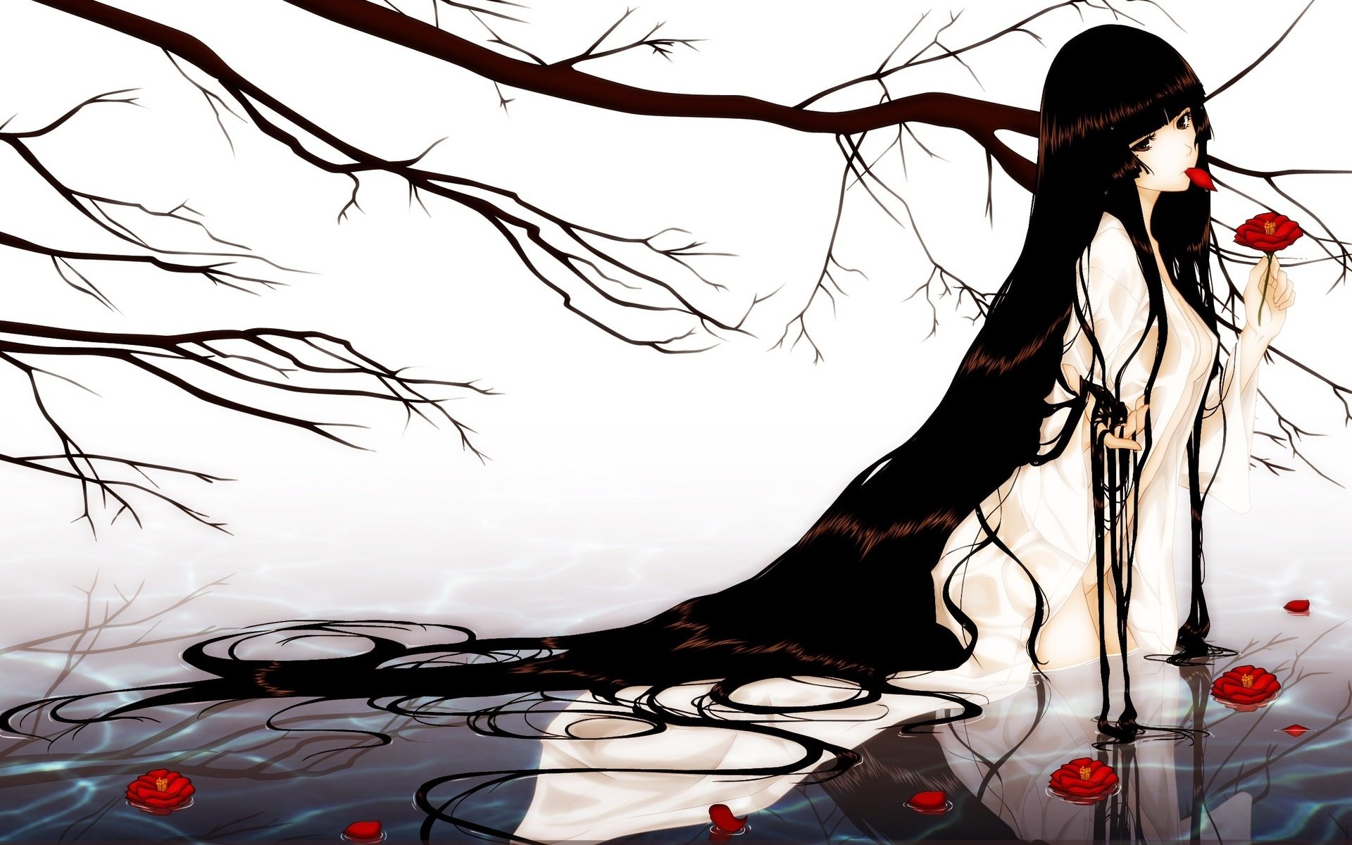 美女,性感,动漫,玫瑰