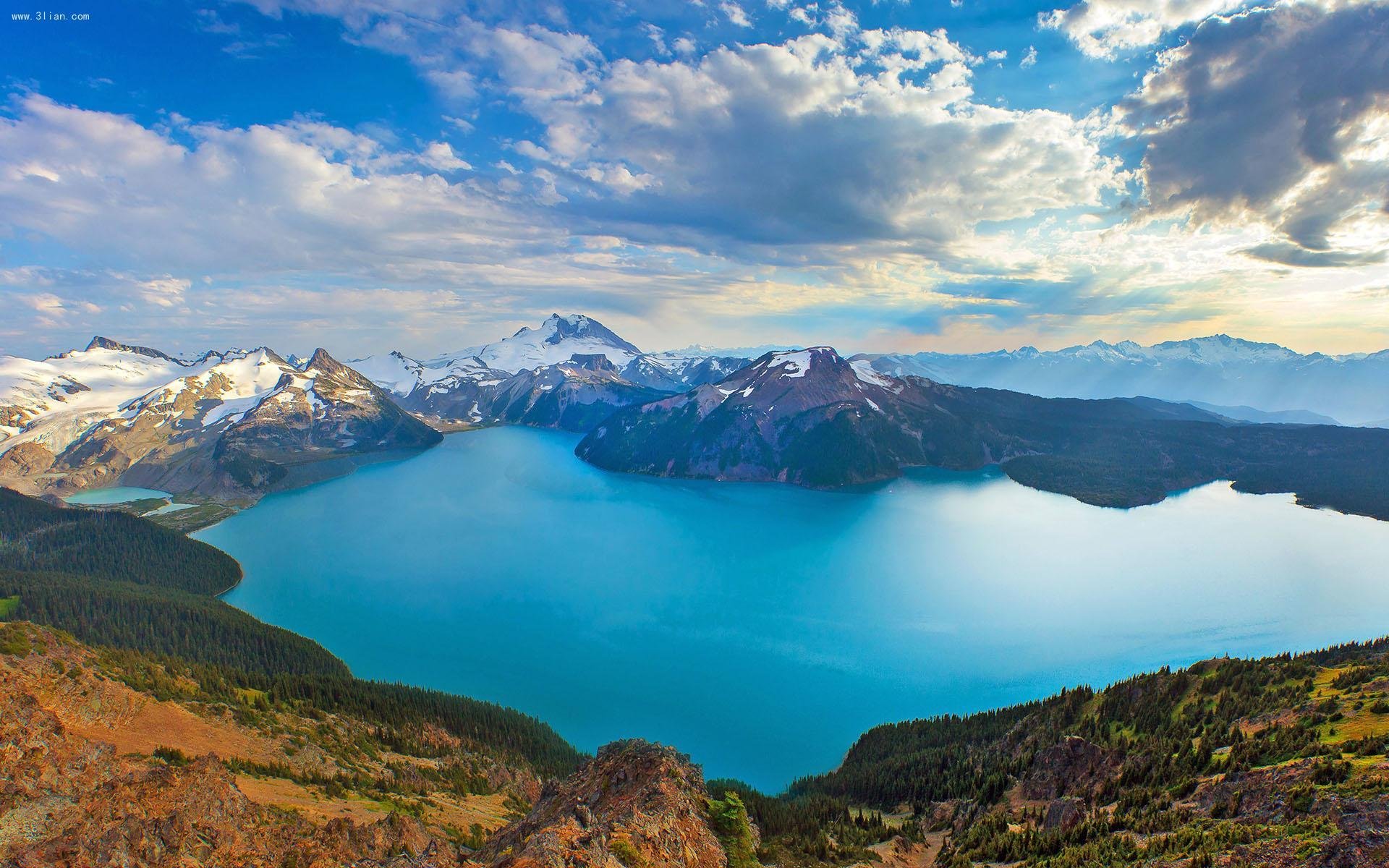 风景,自然风景,蓝天白云,雪山,山清水秀,宽屏