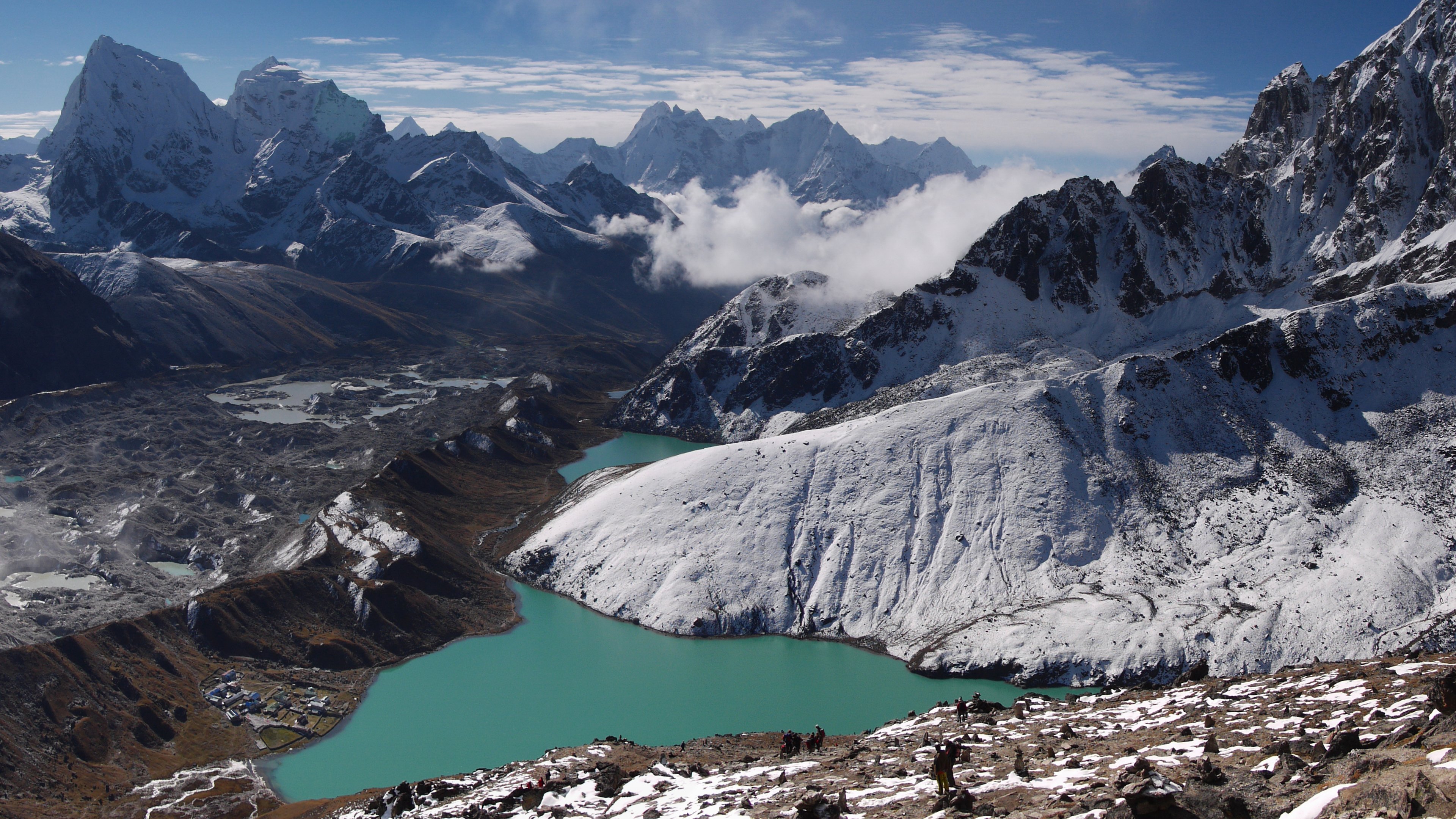 风景,风光,雪山,湖水,绿水