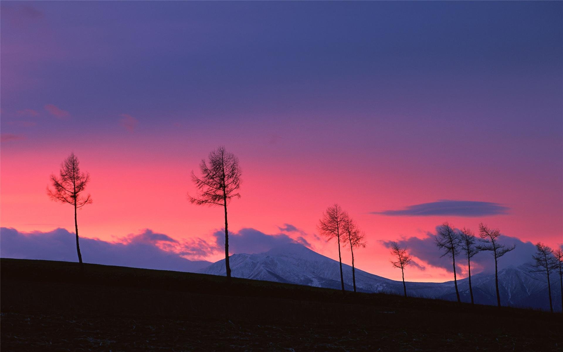 风景,自然美景,晚霞,美丽壮观,宽屏