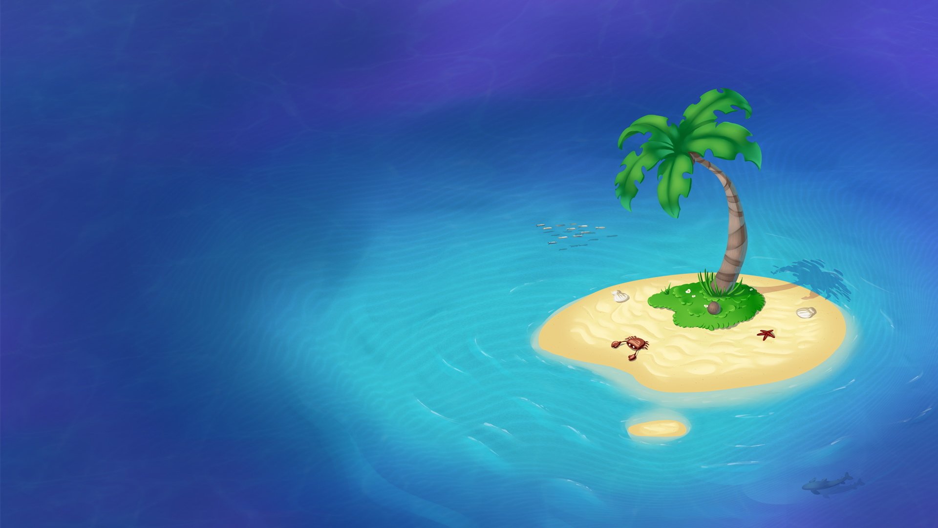 小岛,海岛,椰子树