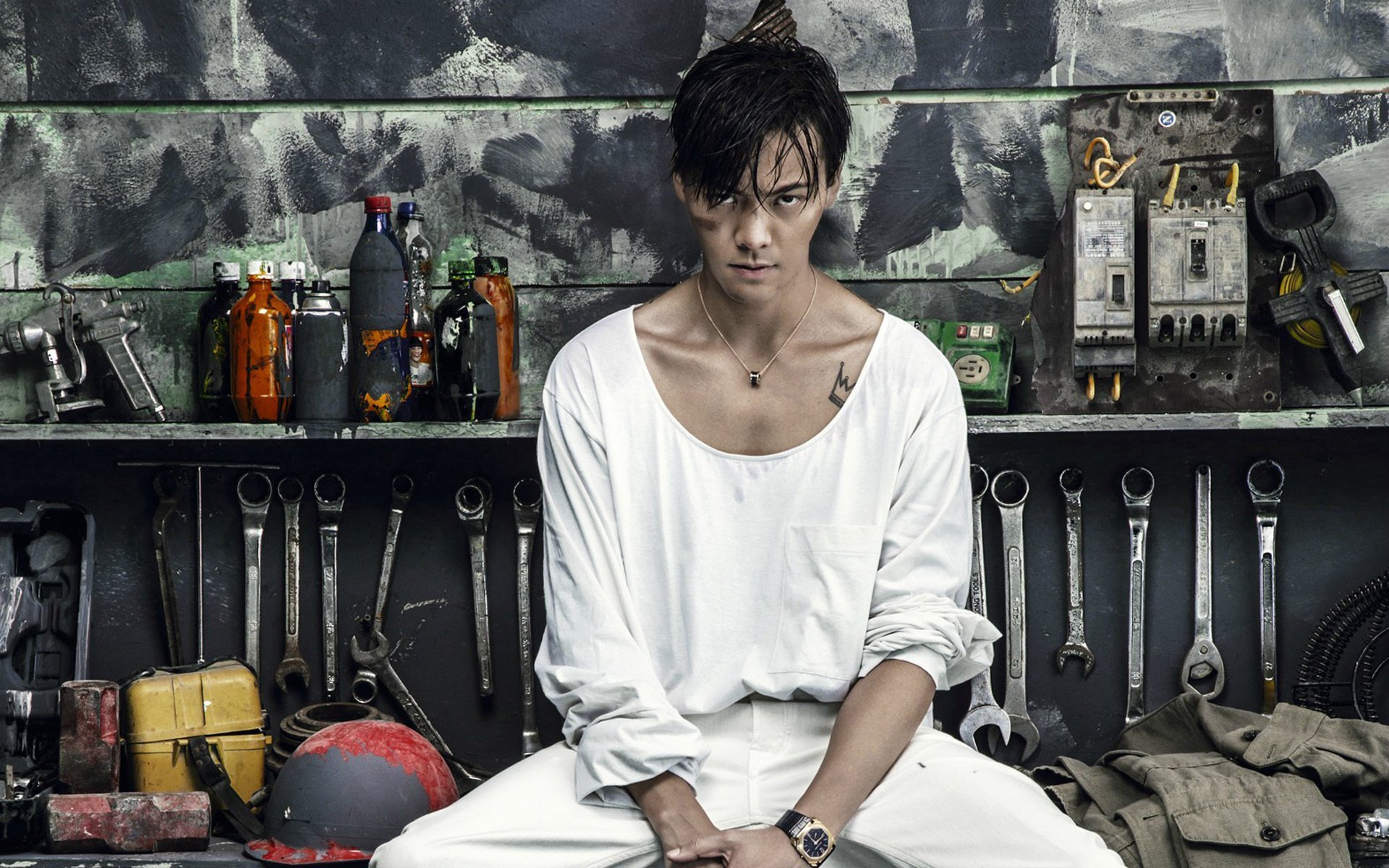 陈伟霆,男人味,宽屏,明星,帅哥