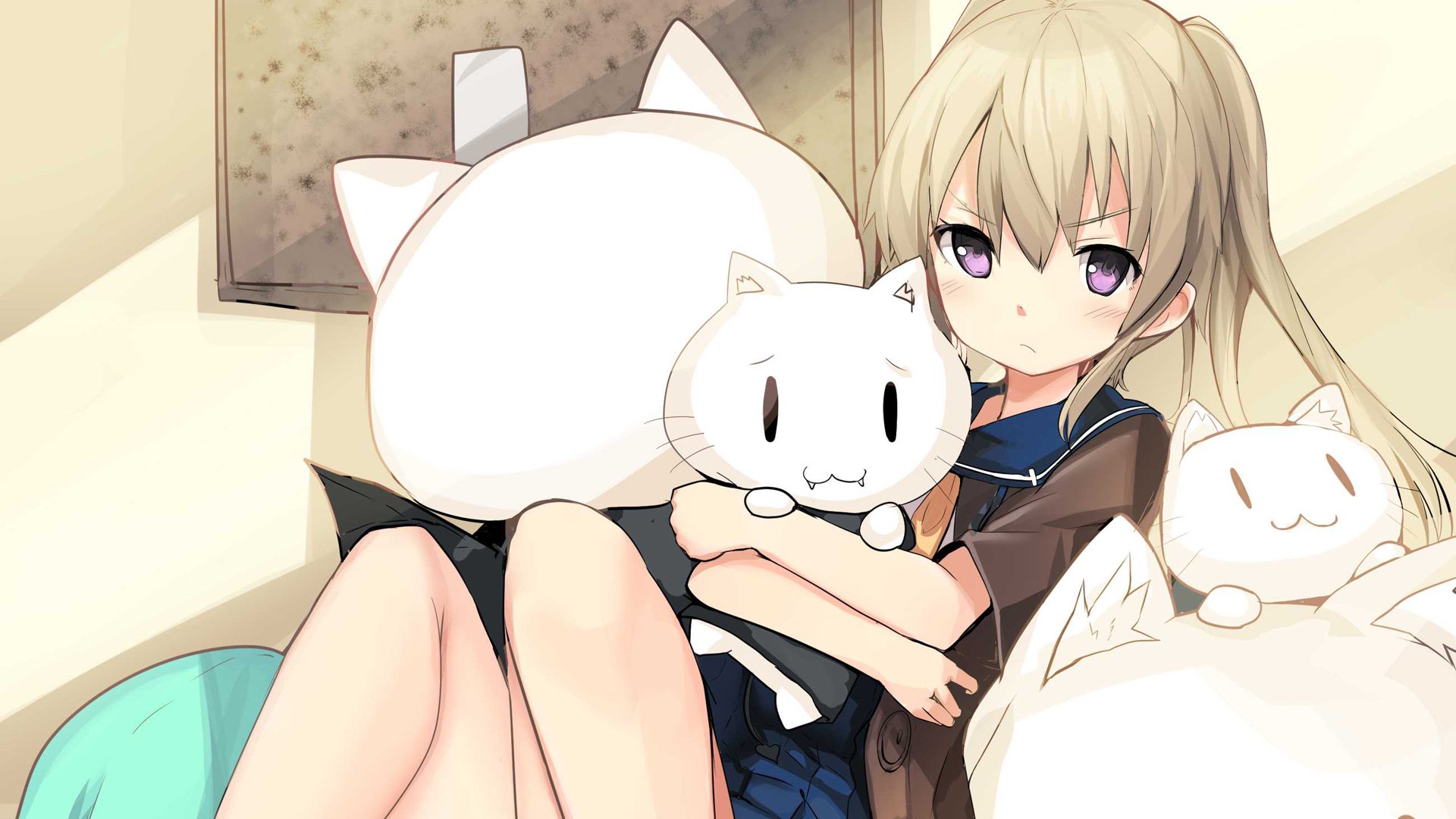 动漫,卡通,少女,可爱,萌,喵