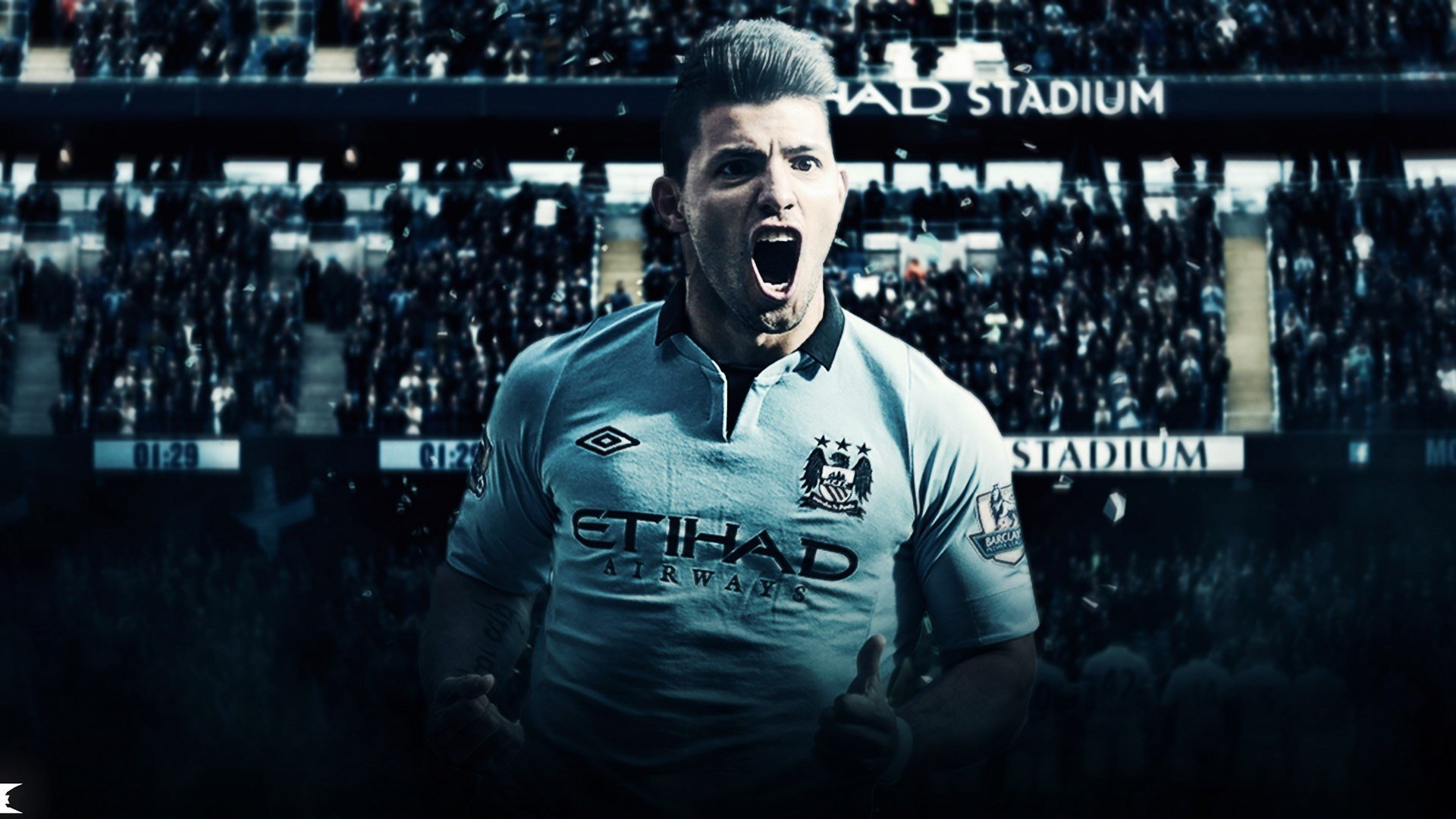 足球,阿奎罗,曼城