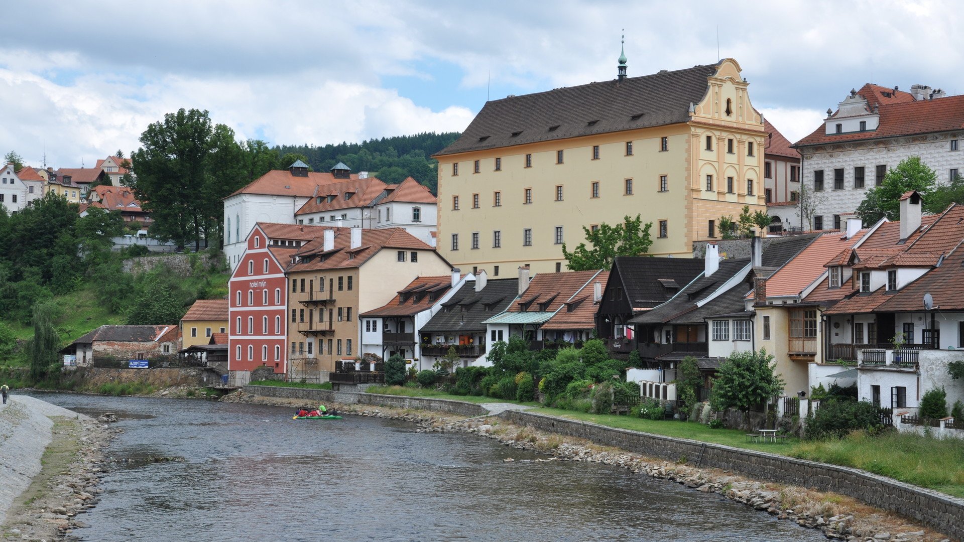 风景,欧洲风情,捷克CK童话小镇,唯美,宽屏