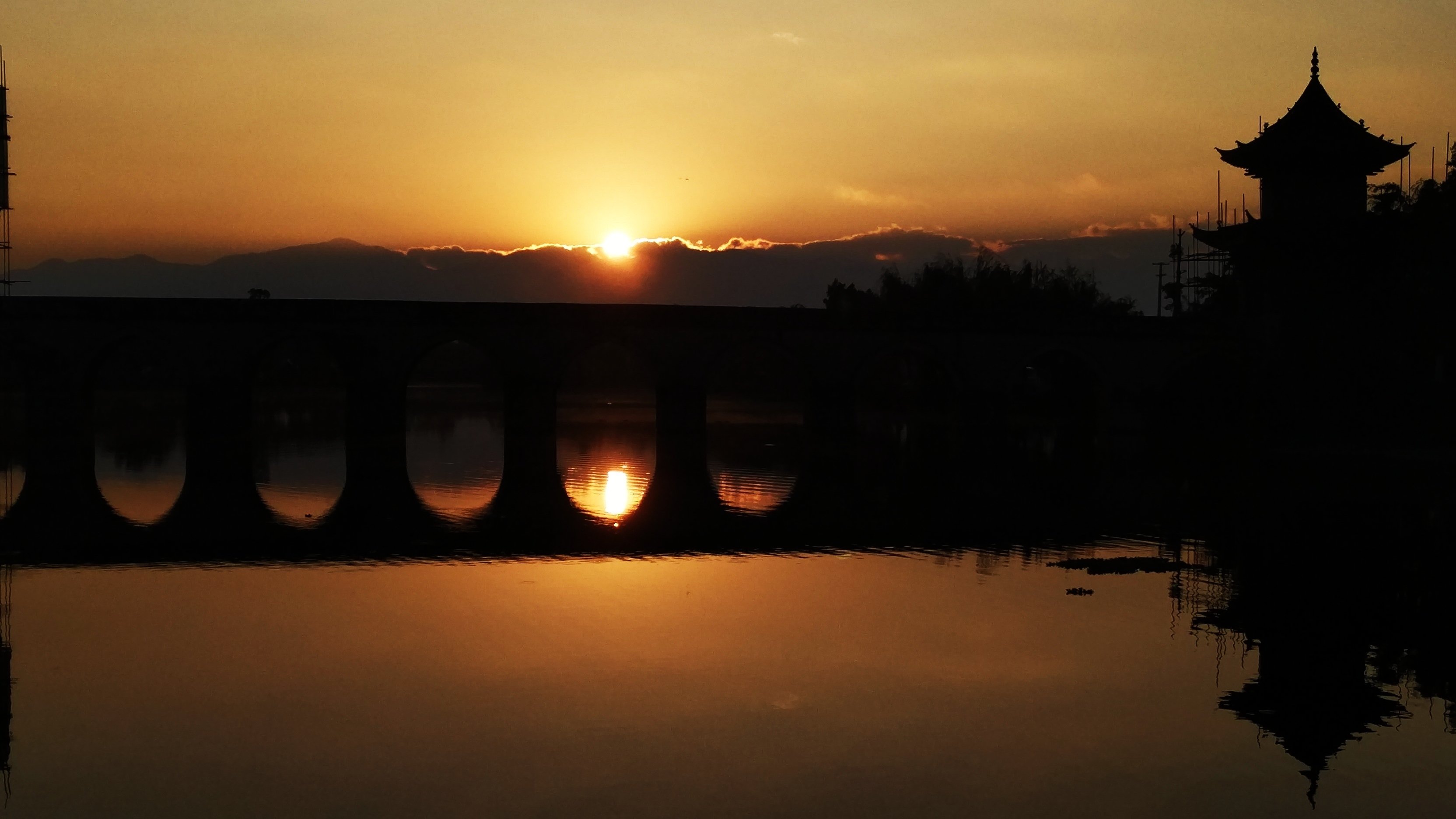 自然,夕阳西下,黄昏
