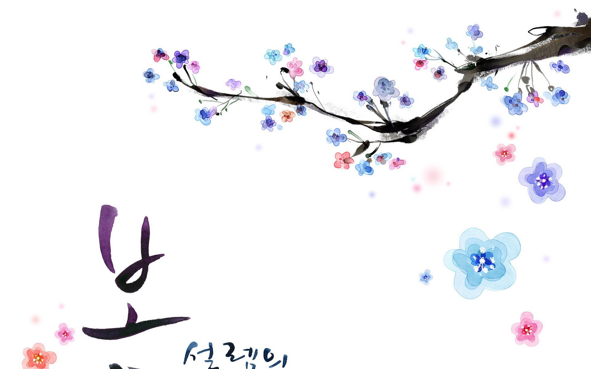 小清新,浪漫,简约,花卉,宽屏