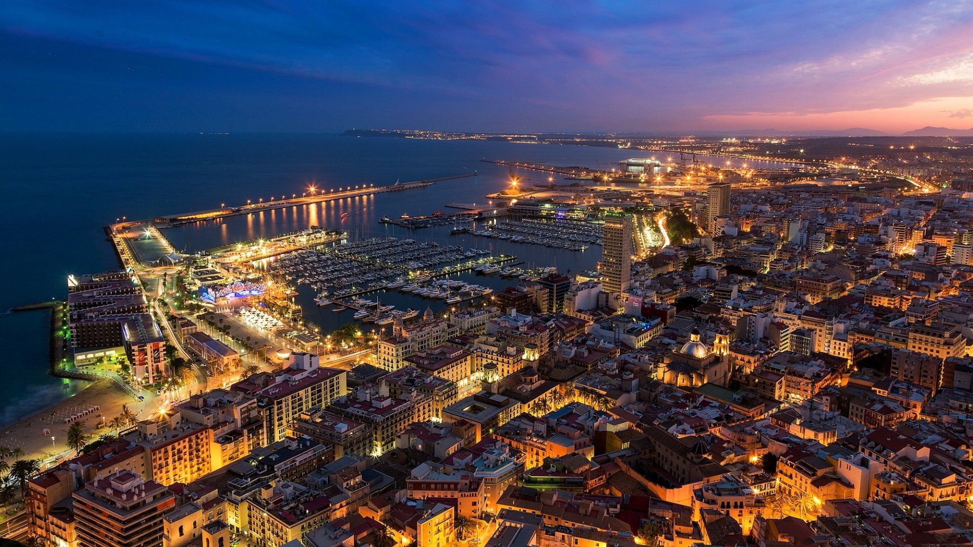 风景,欧洲风景,意大利,灯火璀璨,美丽壮观,宽屏