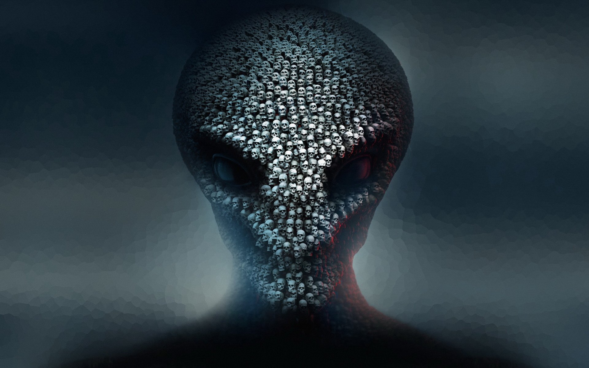 炫酷,艺术,创意,骷髅,恐怖