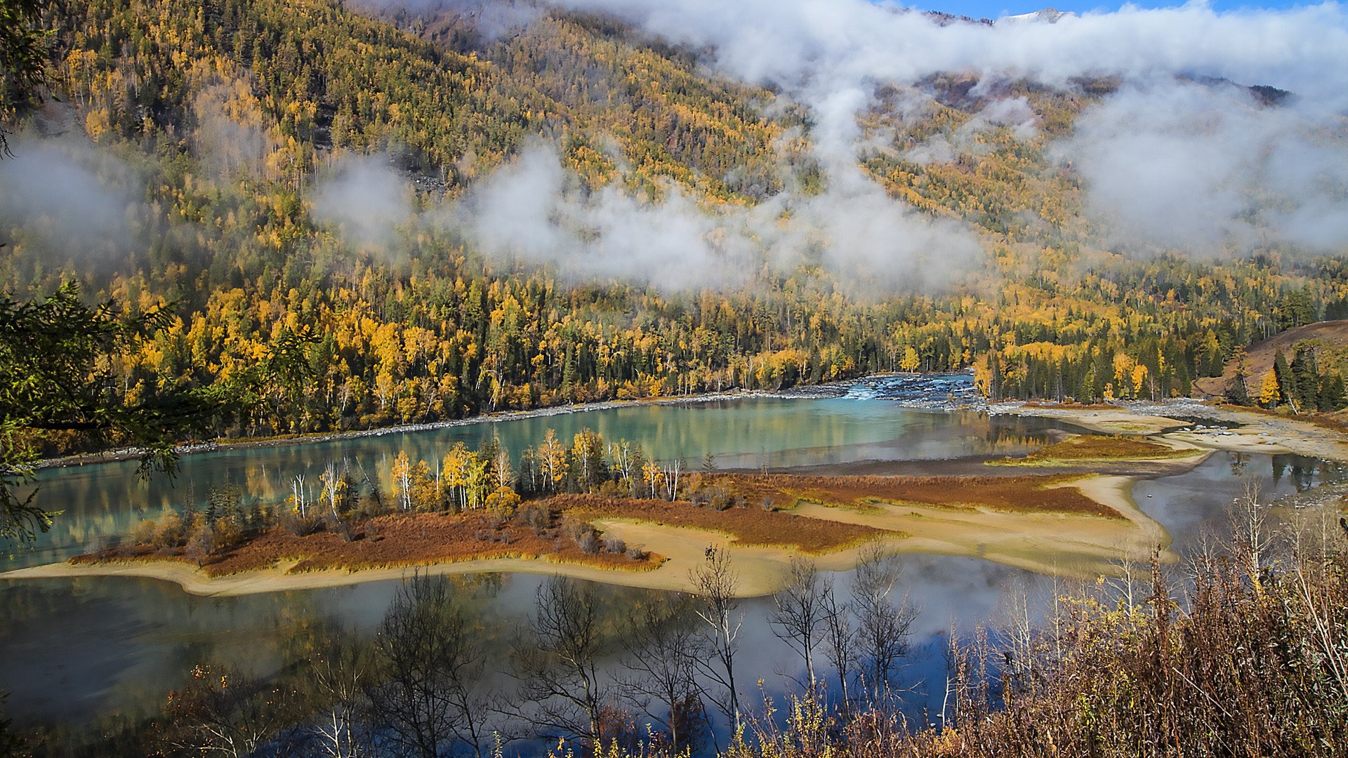 风景,新疆,喀纳斯,美丽壮观,宽屏