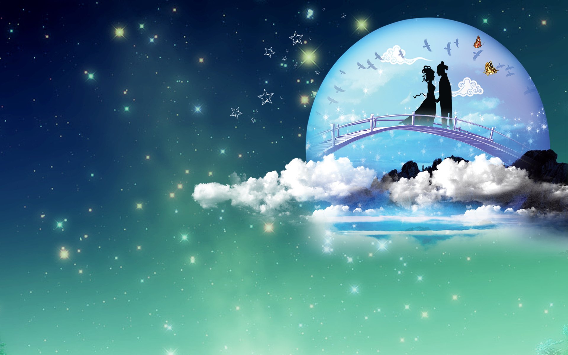 七夕节,七巧节,乞巧节,牛郎织女,鹊桥相会