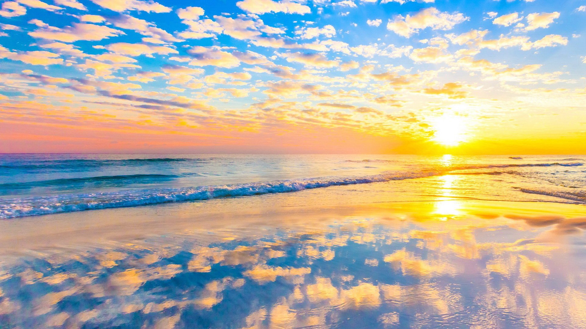 风情大片,日出,云彩