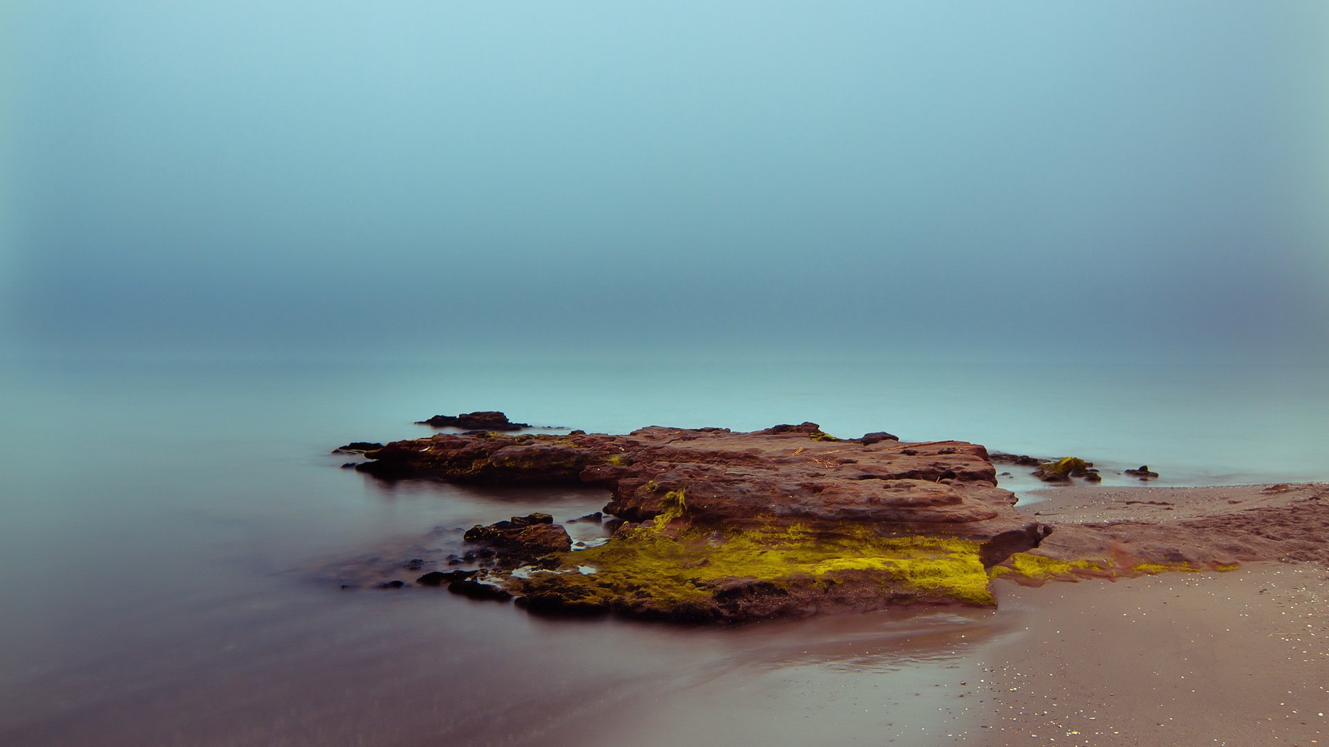 风景,湖边,朦胧美