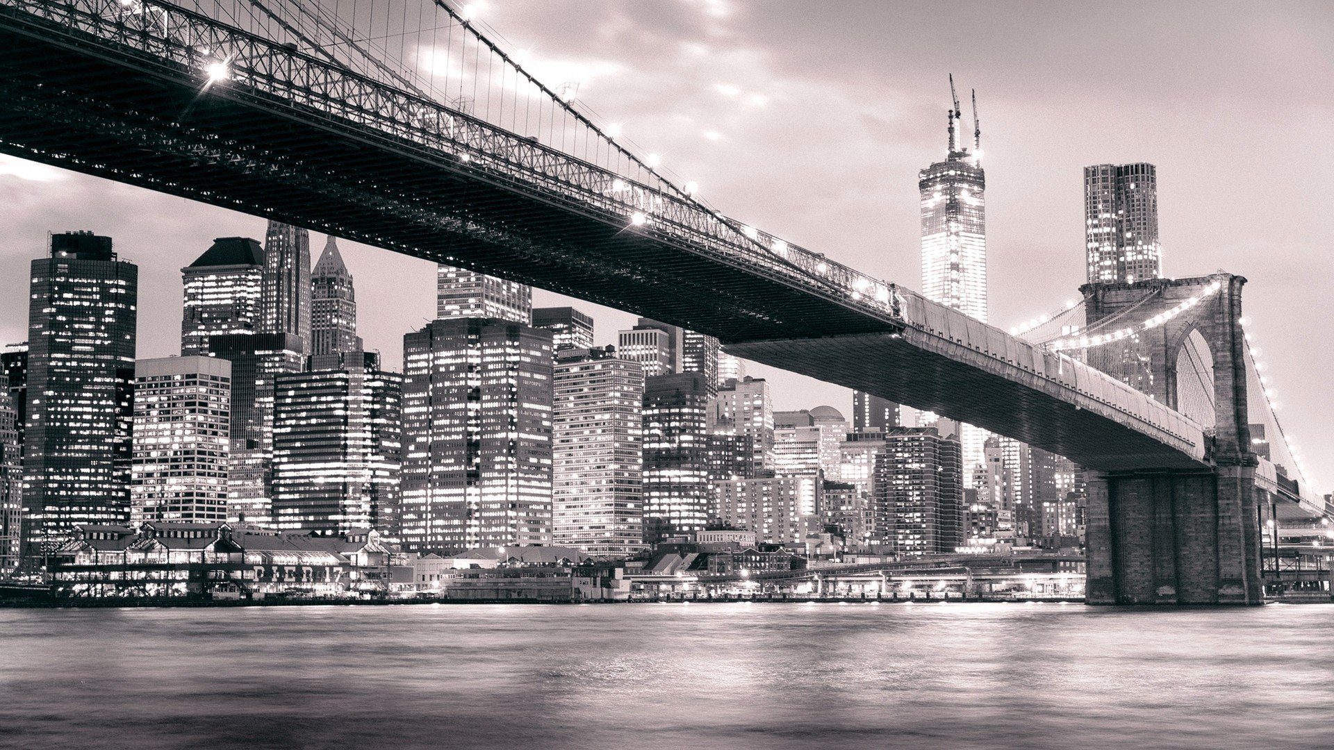 风景,美国纽约,纽约大桥,美丽壮观,宽屏