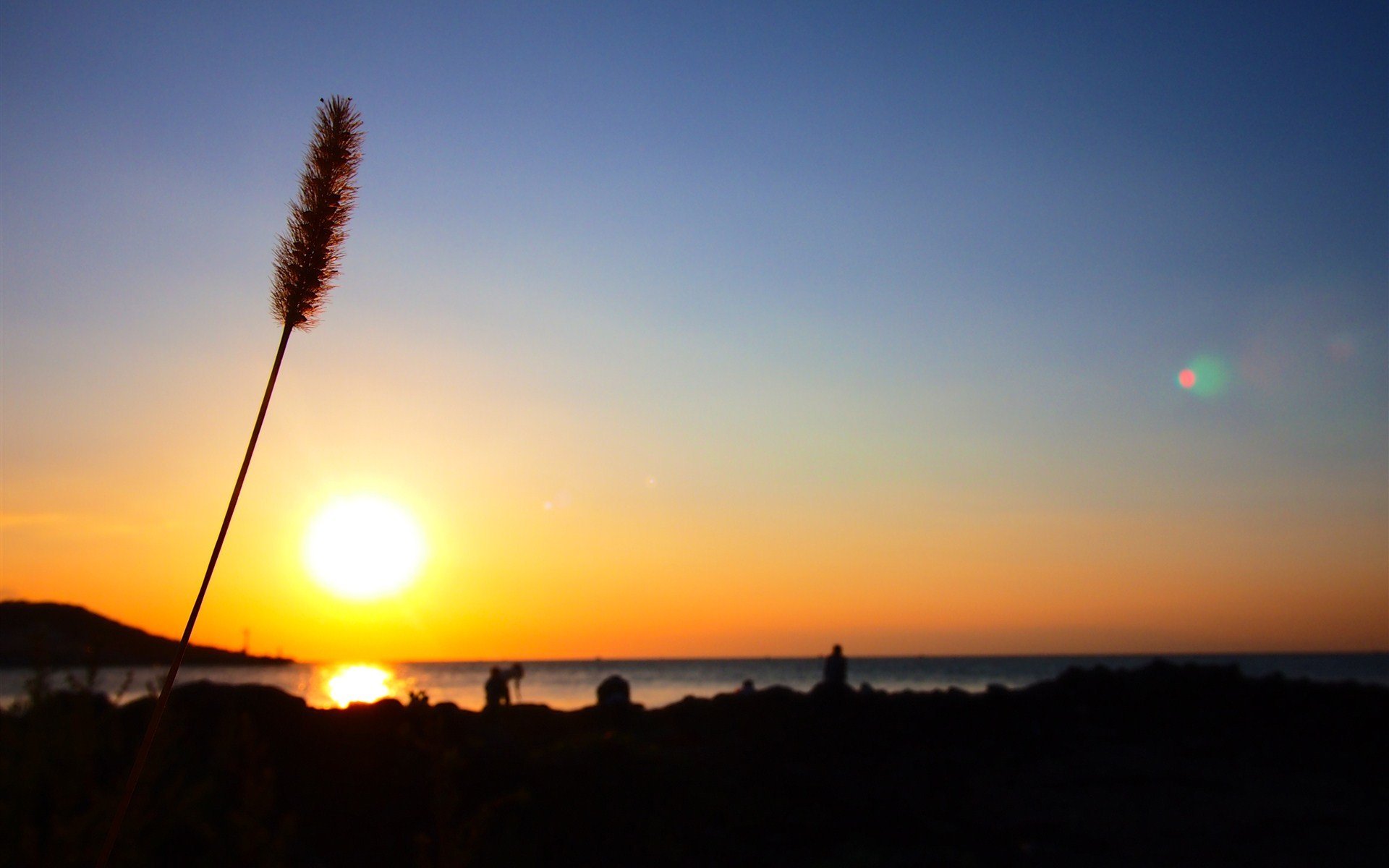 济州岛,黄昏,日落