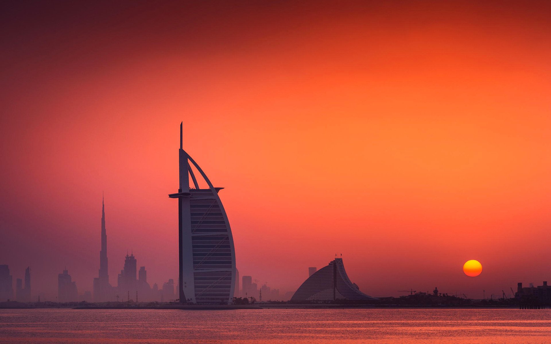 风景,迪拜,高楼林立,雄伟壮观,宽屏