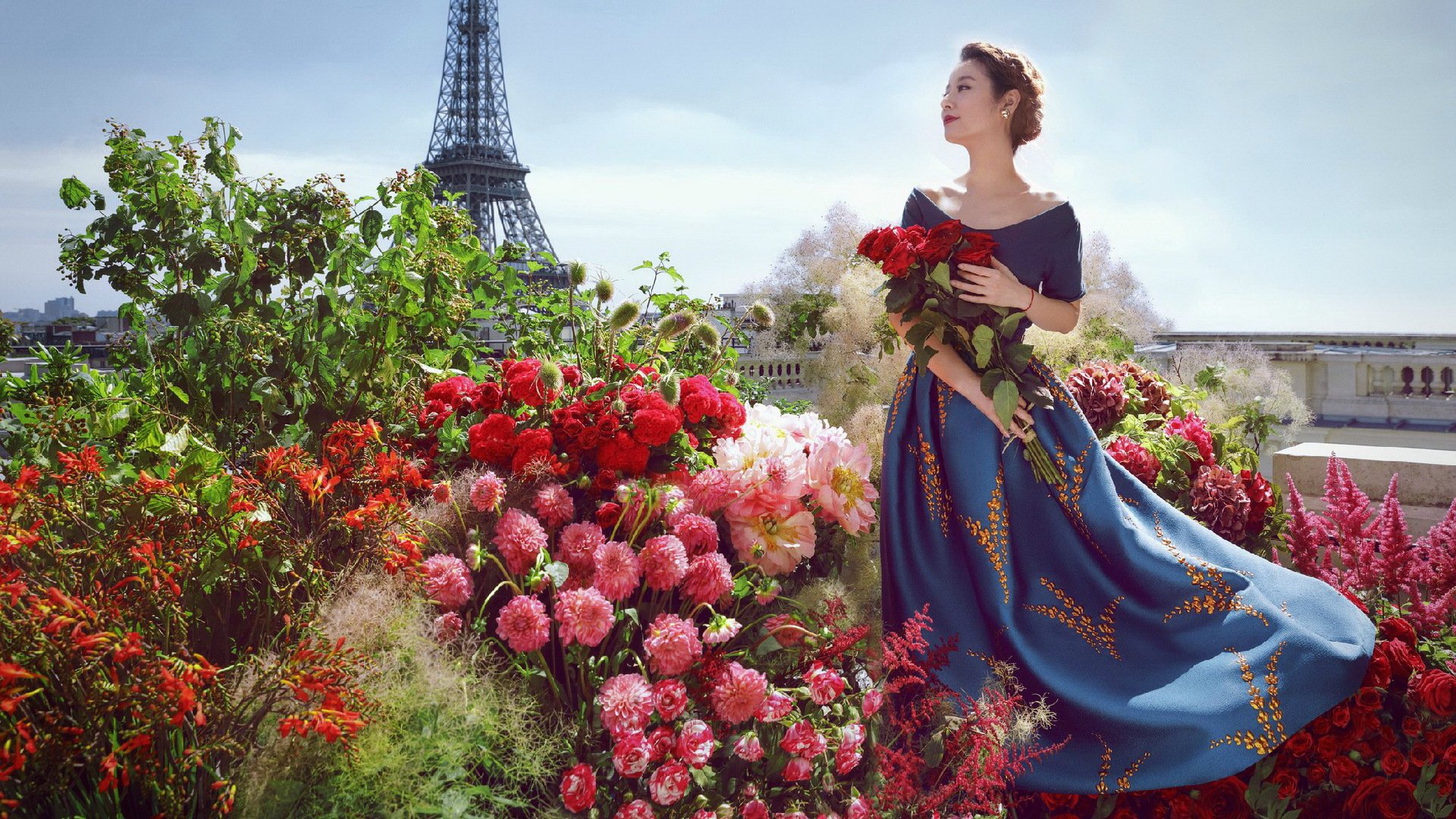 林心如,花团锦簇,幸福