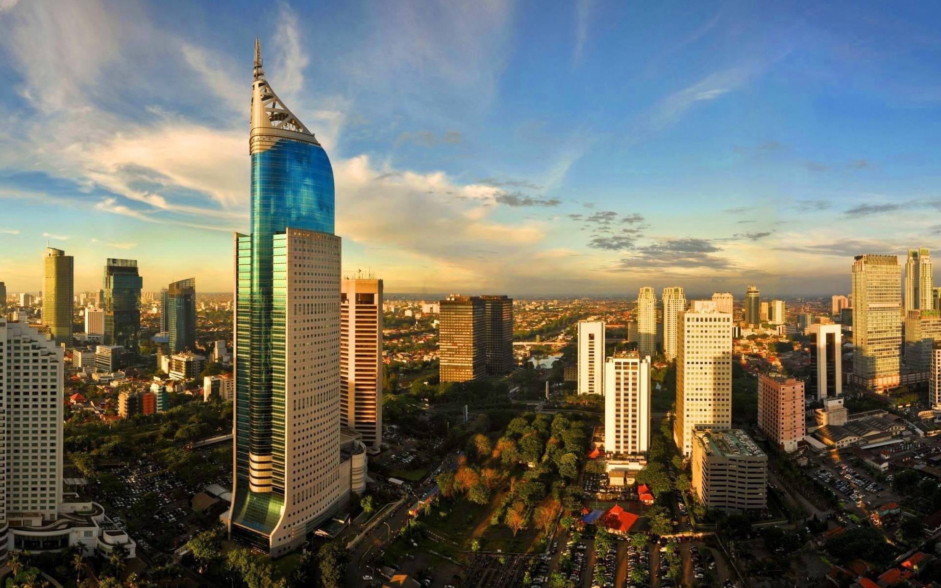 风景,城市风景,高楼林立,宽屏