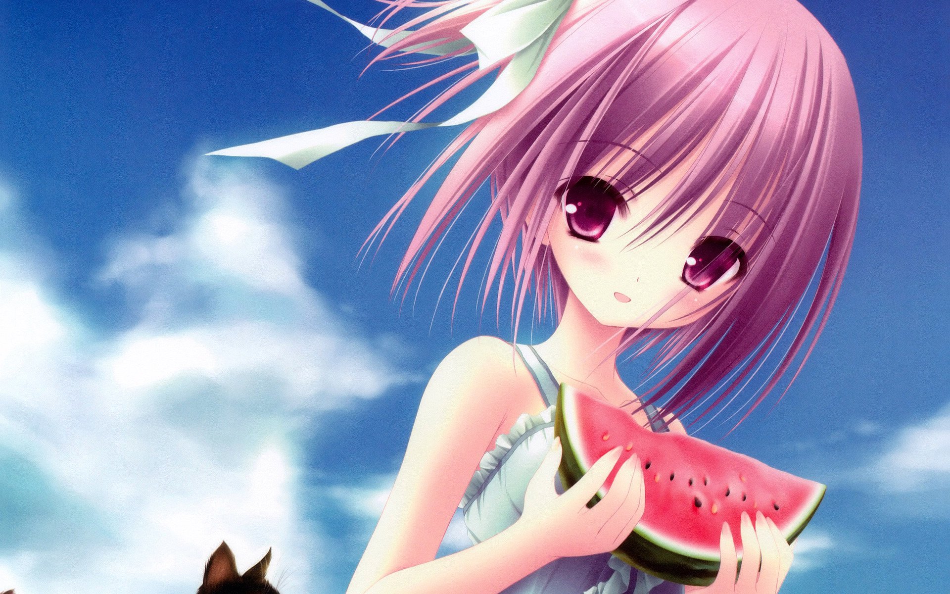 动漫,萌妹子,小萝莉,呆萌可爱,宽屏