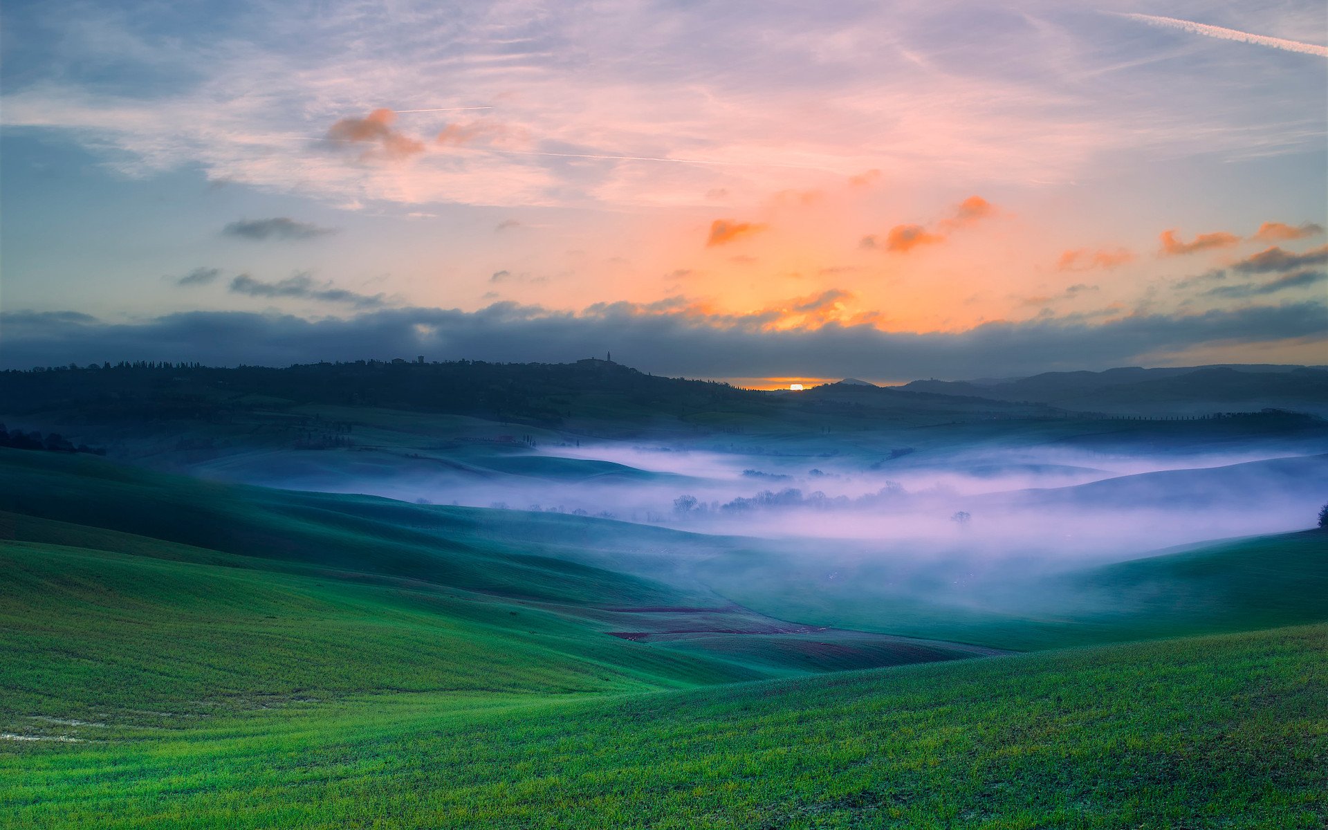 风景,自然风景,托斯卡纳,美丽壮观,宽屏