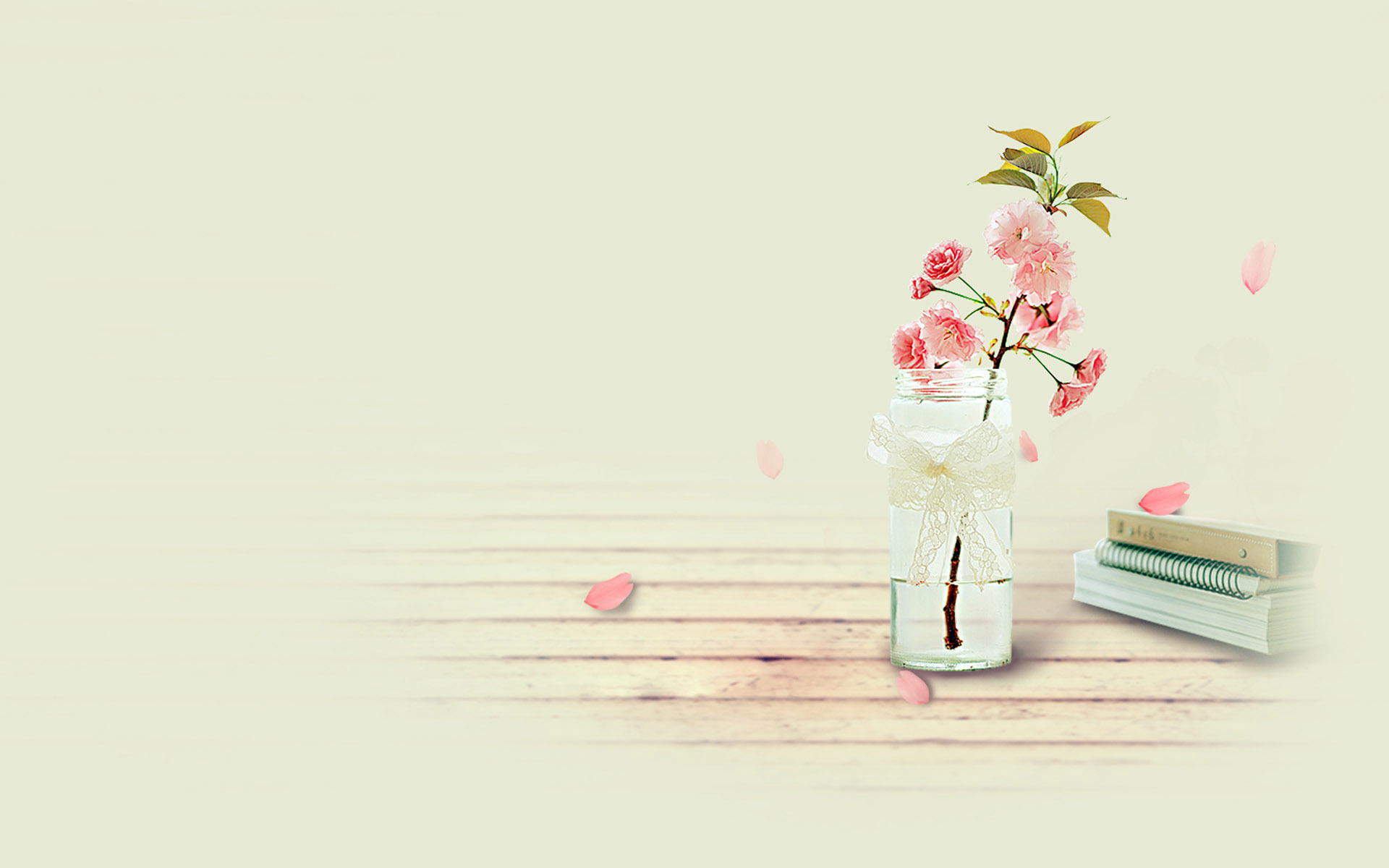 温馨一刻,花,书