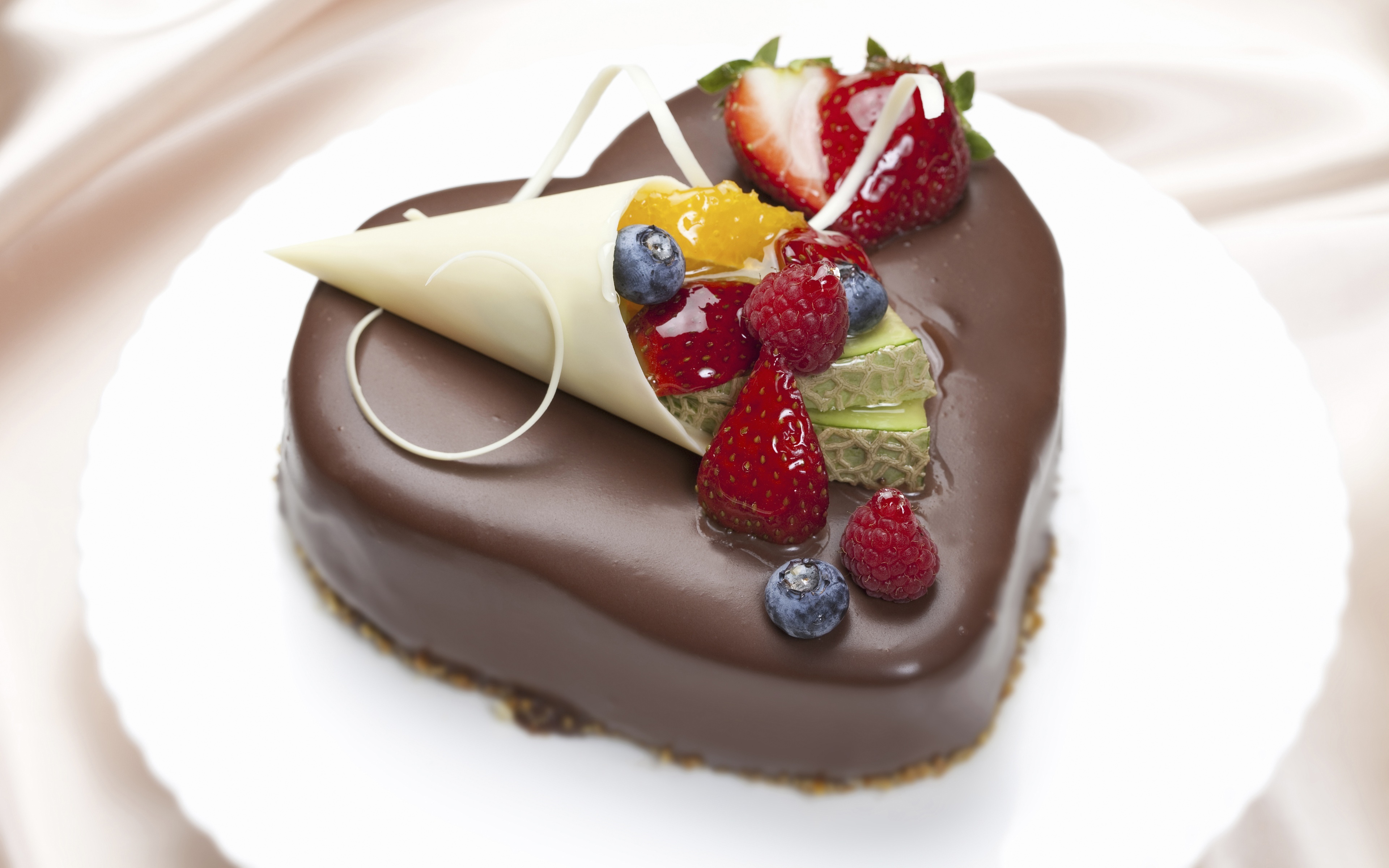 美食,蛋糕,草莓,爱心,诱惑