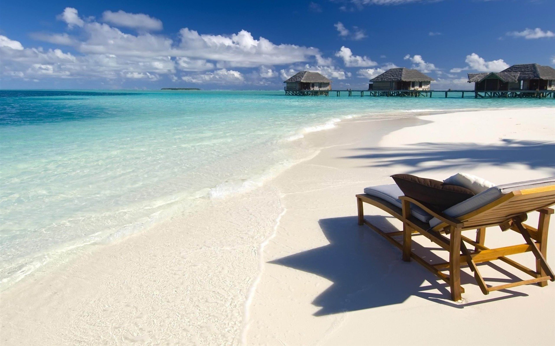 风景,蔚蓝大海,马尔代夫,景色怡人,宽屏