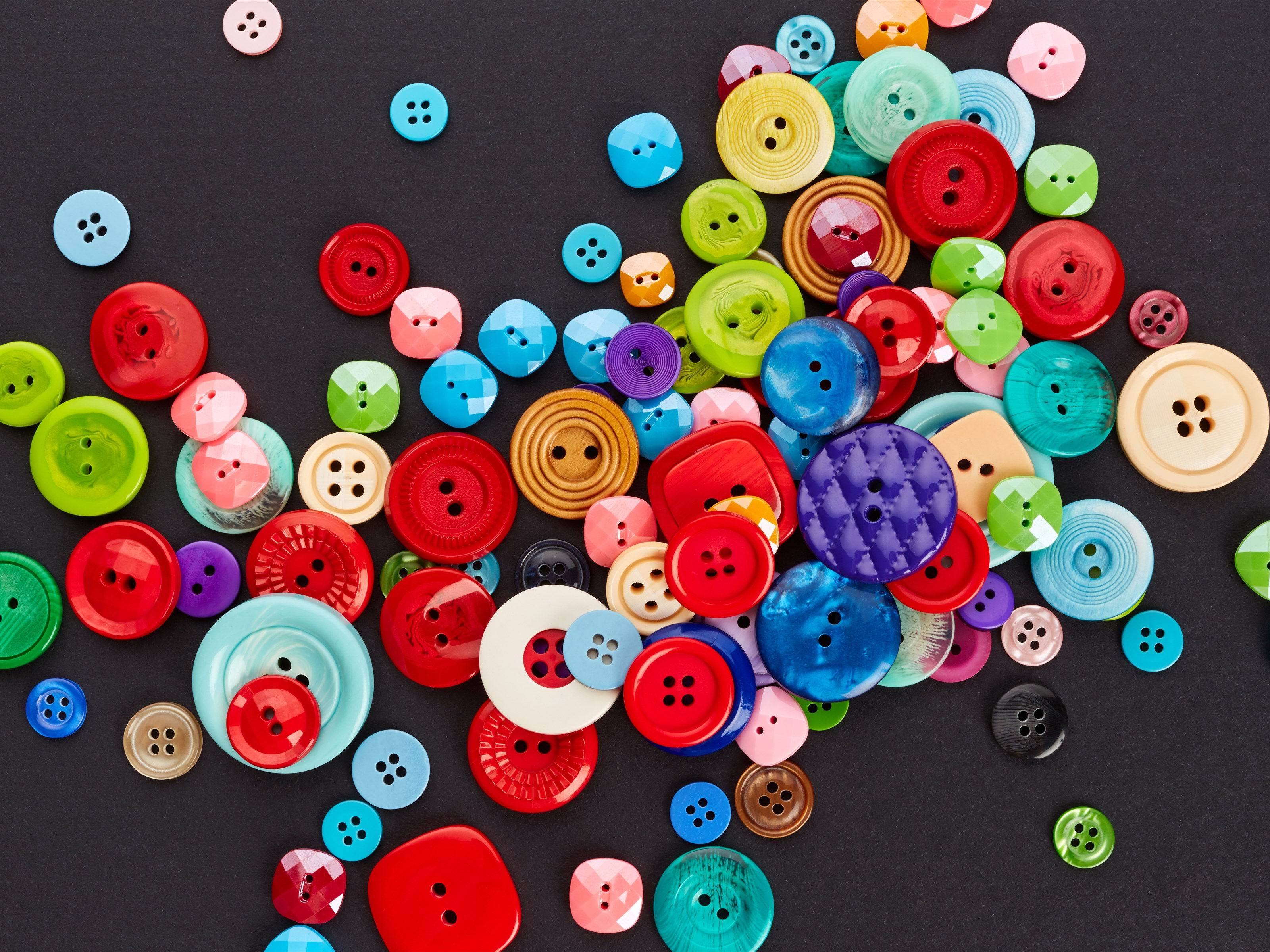 彩色,视觉,纽扣