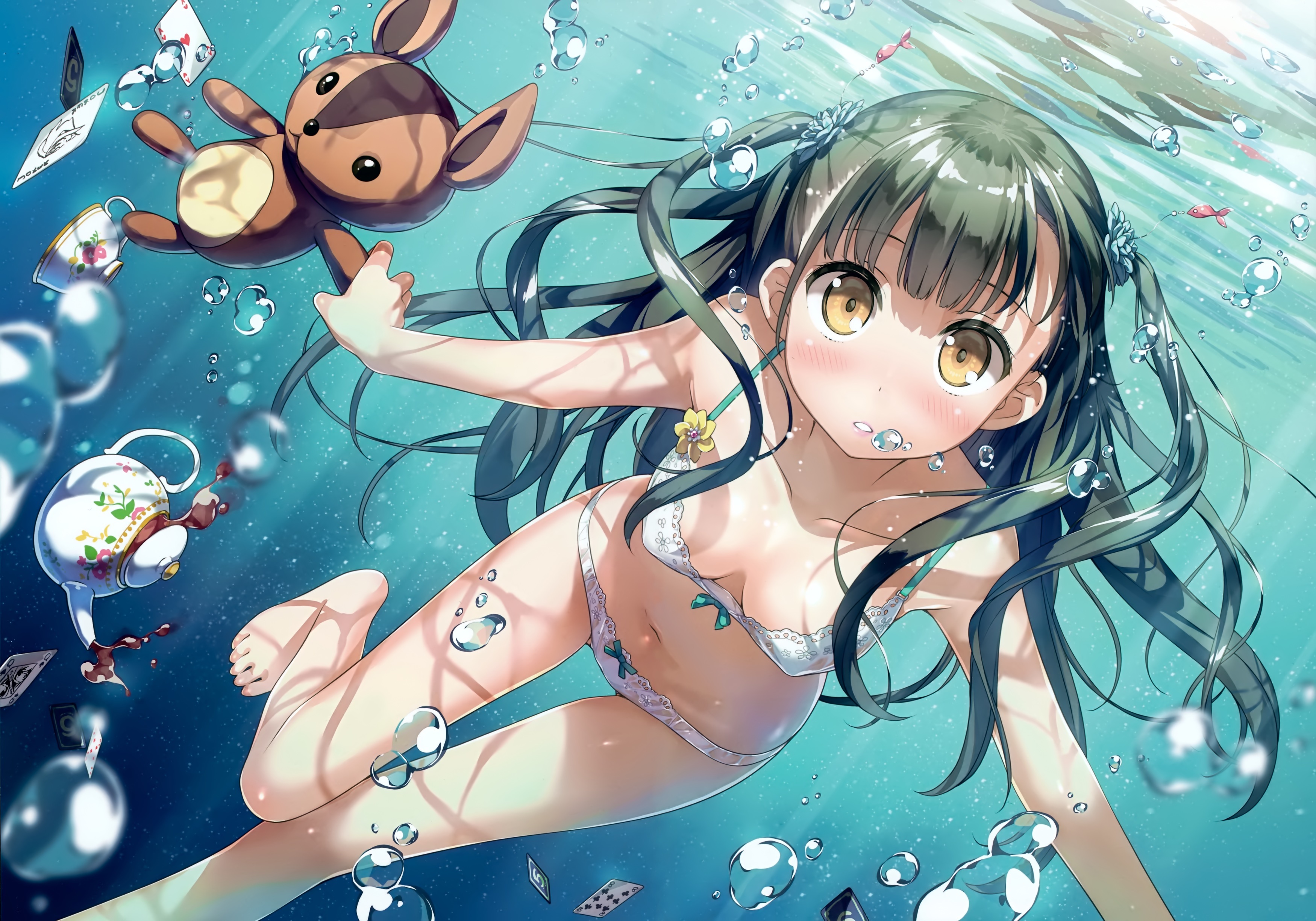 泳装,二次元,可爱,小熊