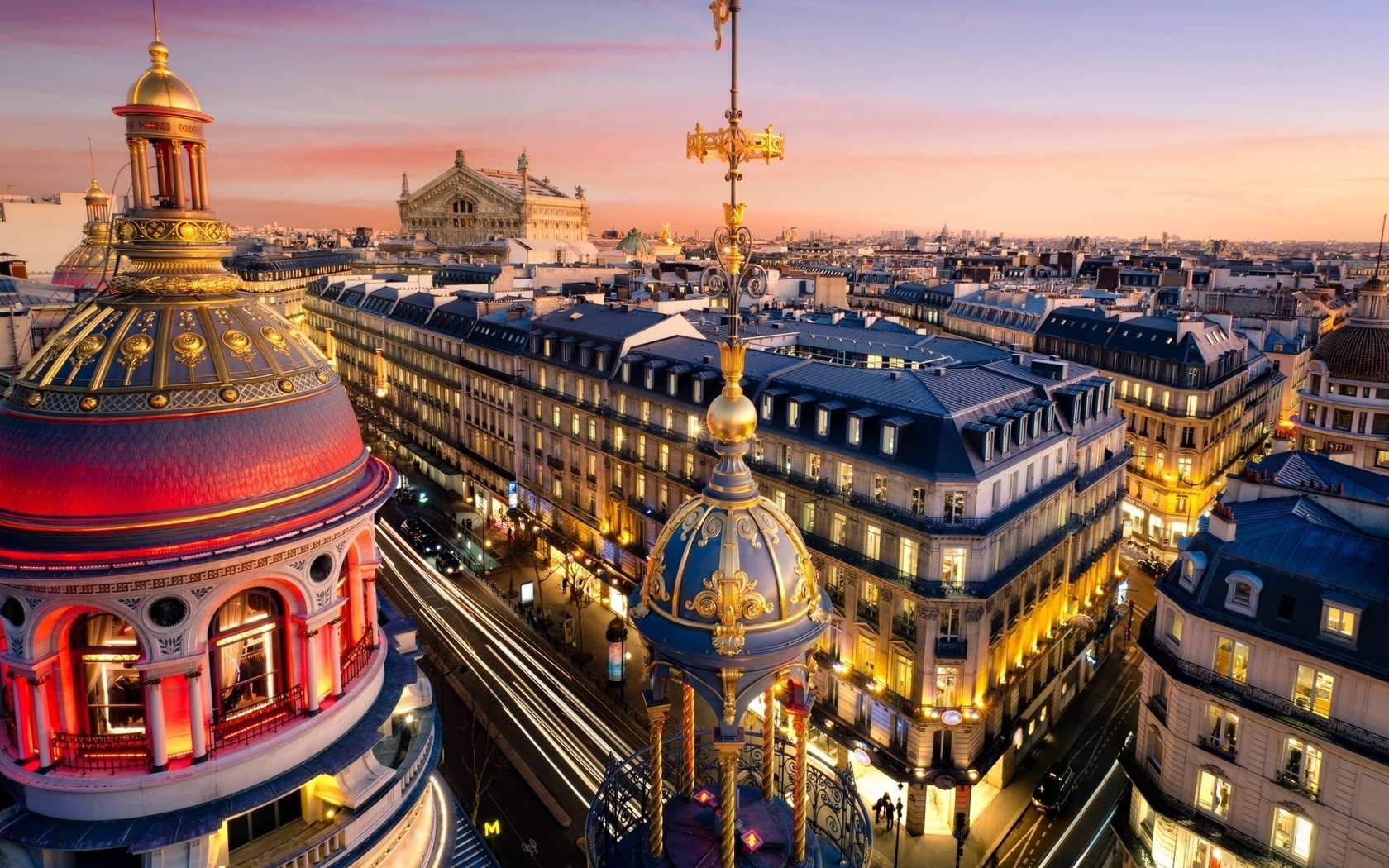 城市夜景,建筑,欧洲