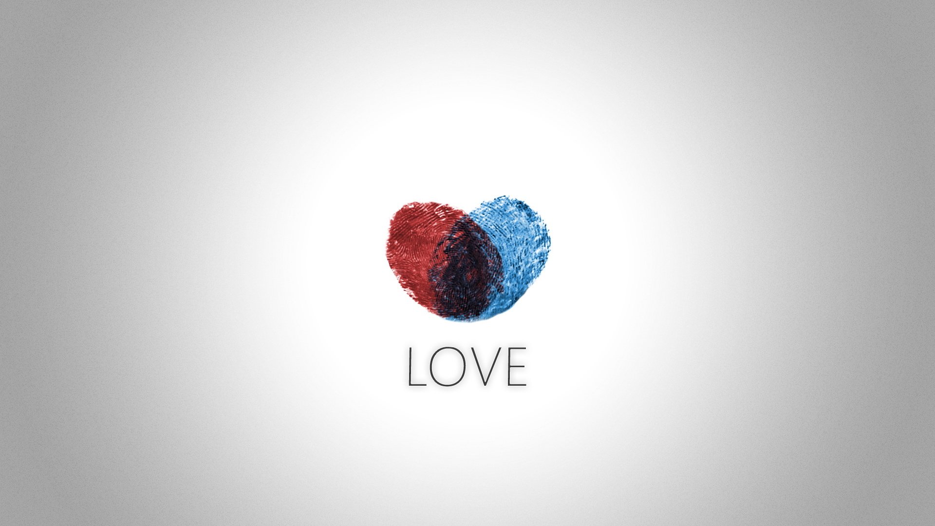 心动创意,爱心,指纹