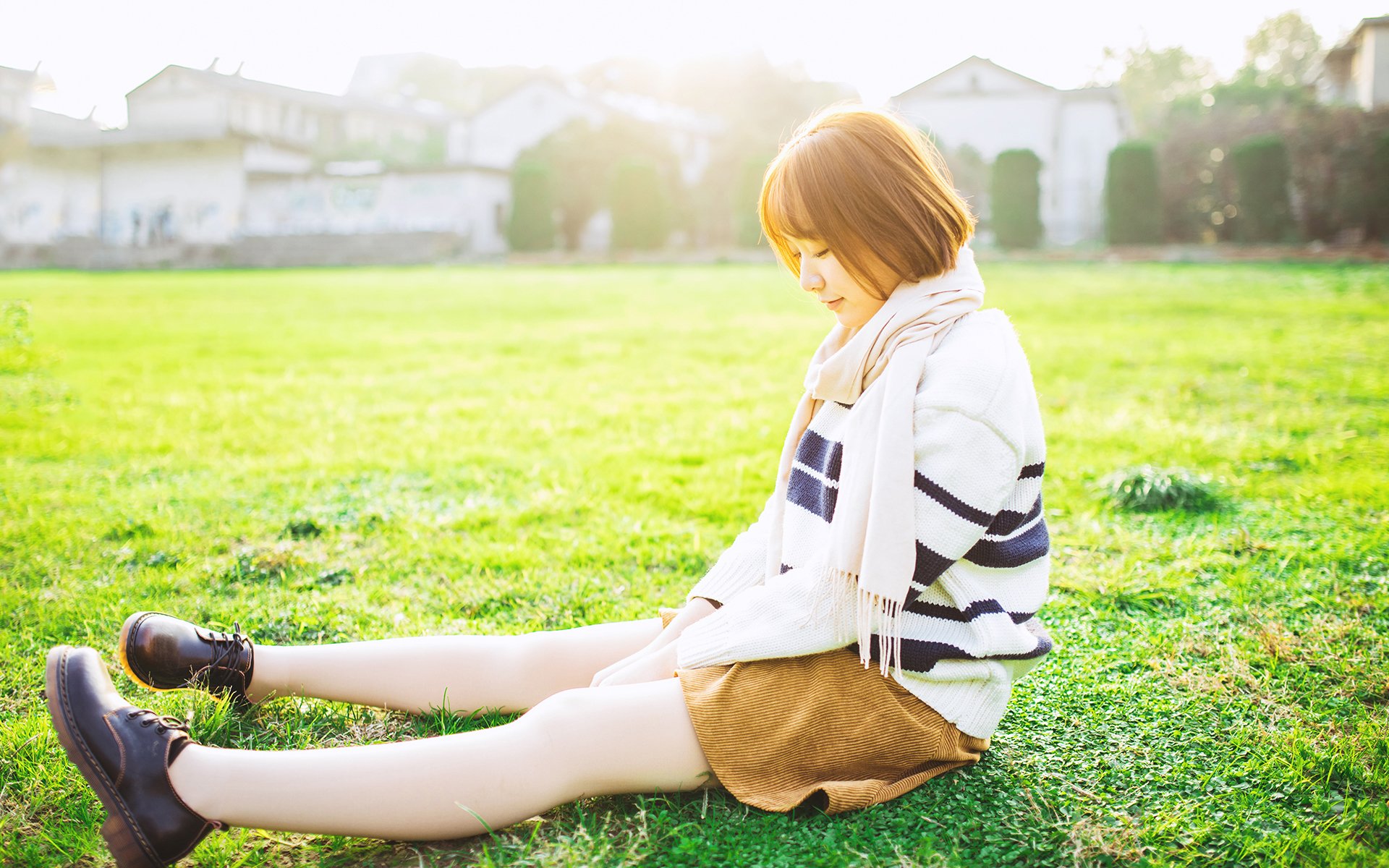 清纯,文艺,阳光,冬日,唯美,短发,治愈