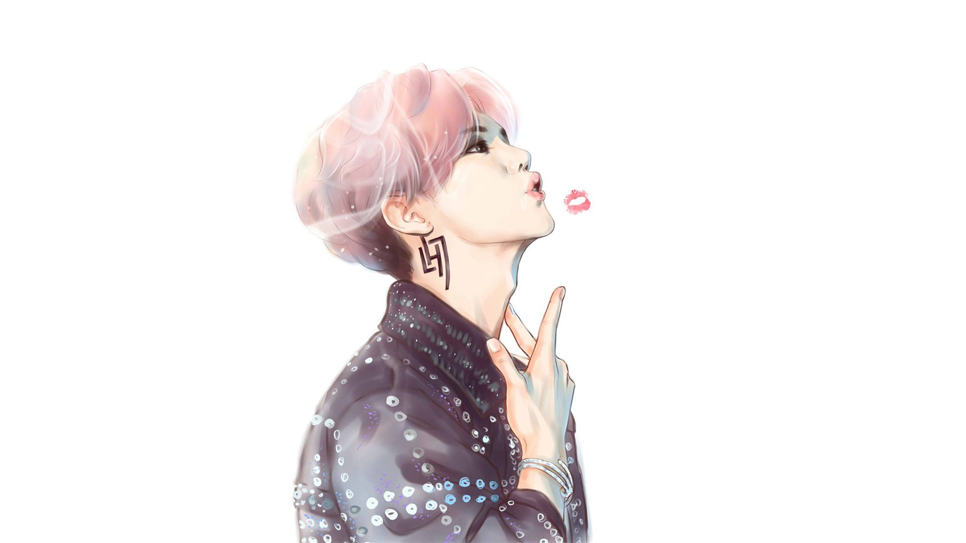 鹿晗,手绘,卡通