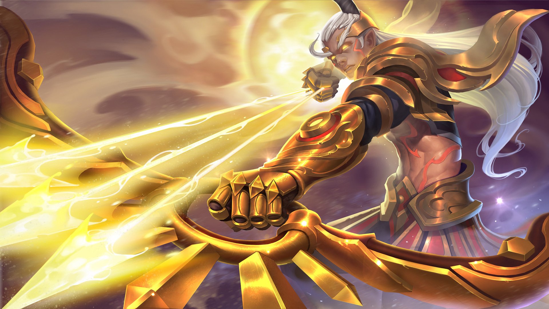 王者荣耀,后羿精灵王阿尔法小队半神之弓